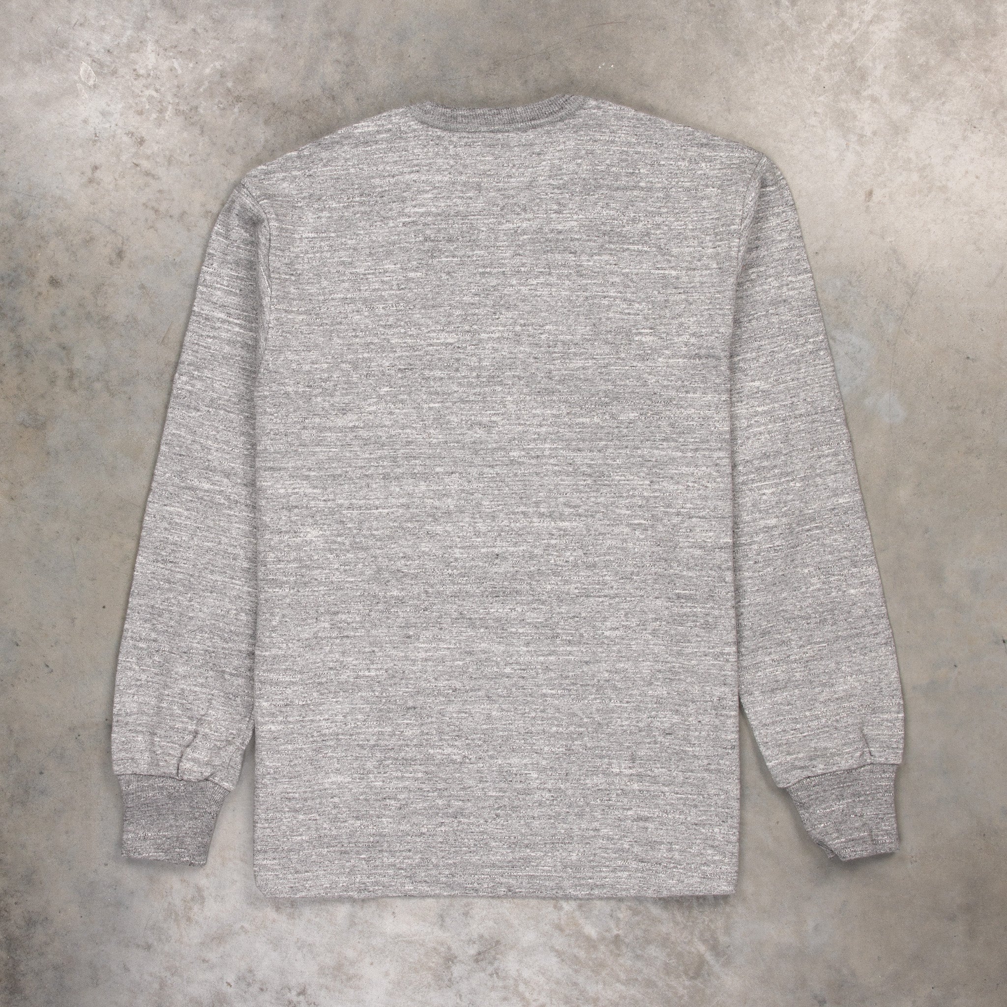 The Real McCoy&#39;s Athletic L/S T-shirt / Loopwheel Gray