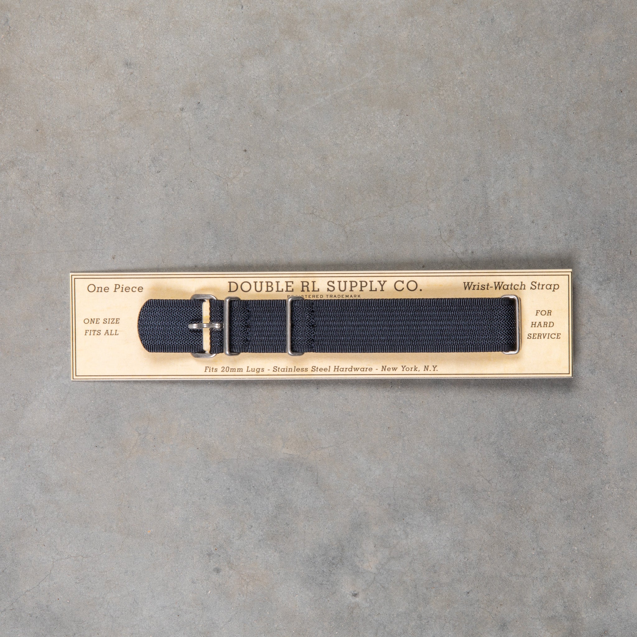 RRL Watchstrap Polyster Navy