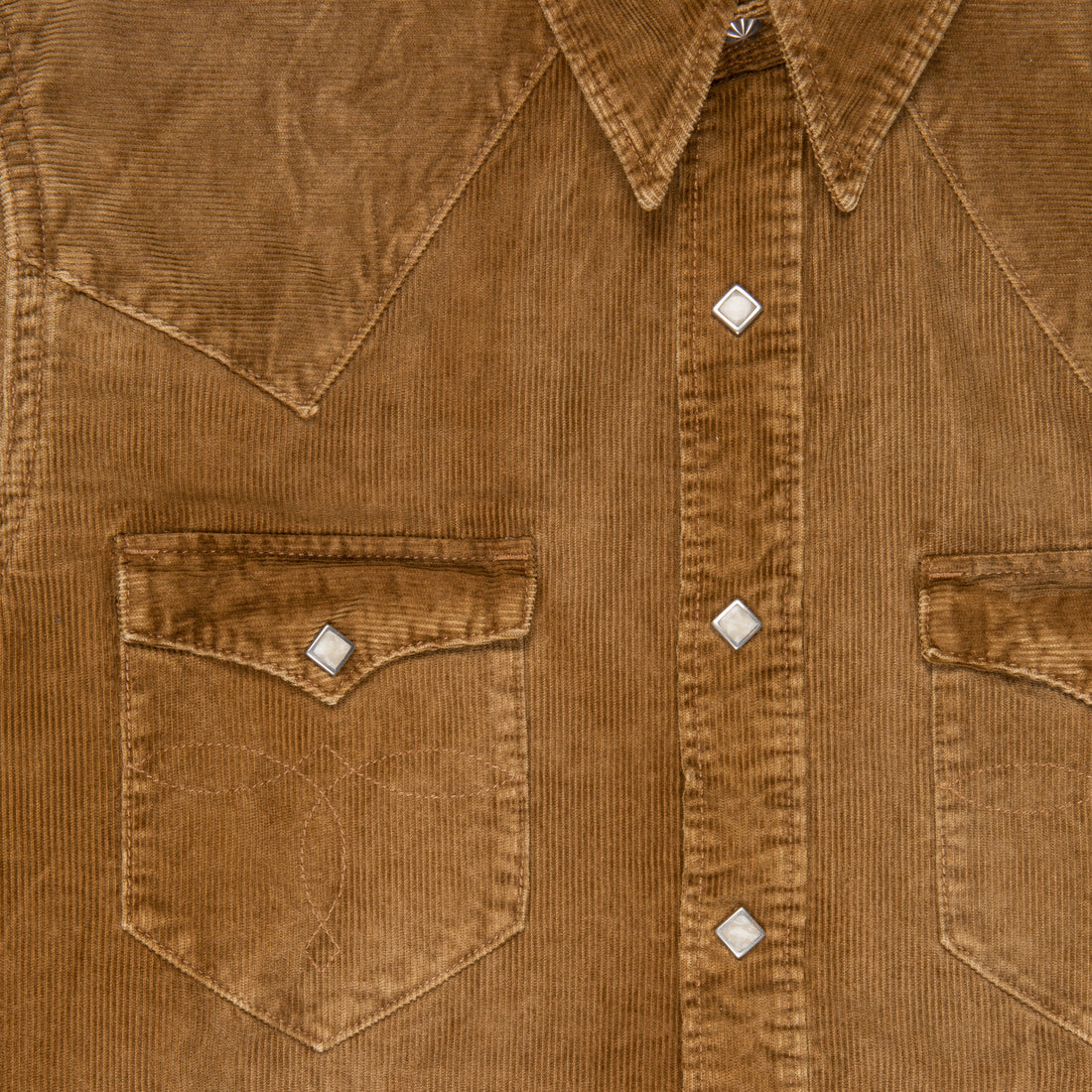RRL Buffalo Western Corduroy Shirt Faded Tan