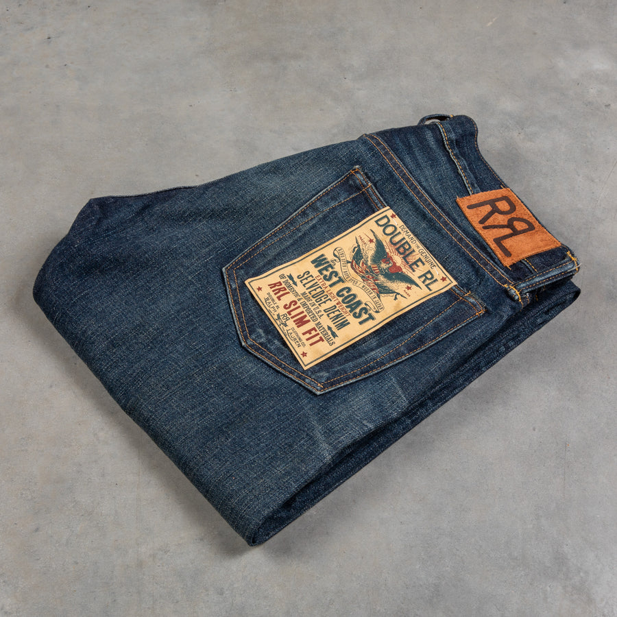 RRL Slim Fit Denim West Coast Ridgecrest Wash