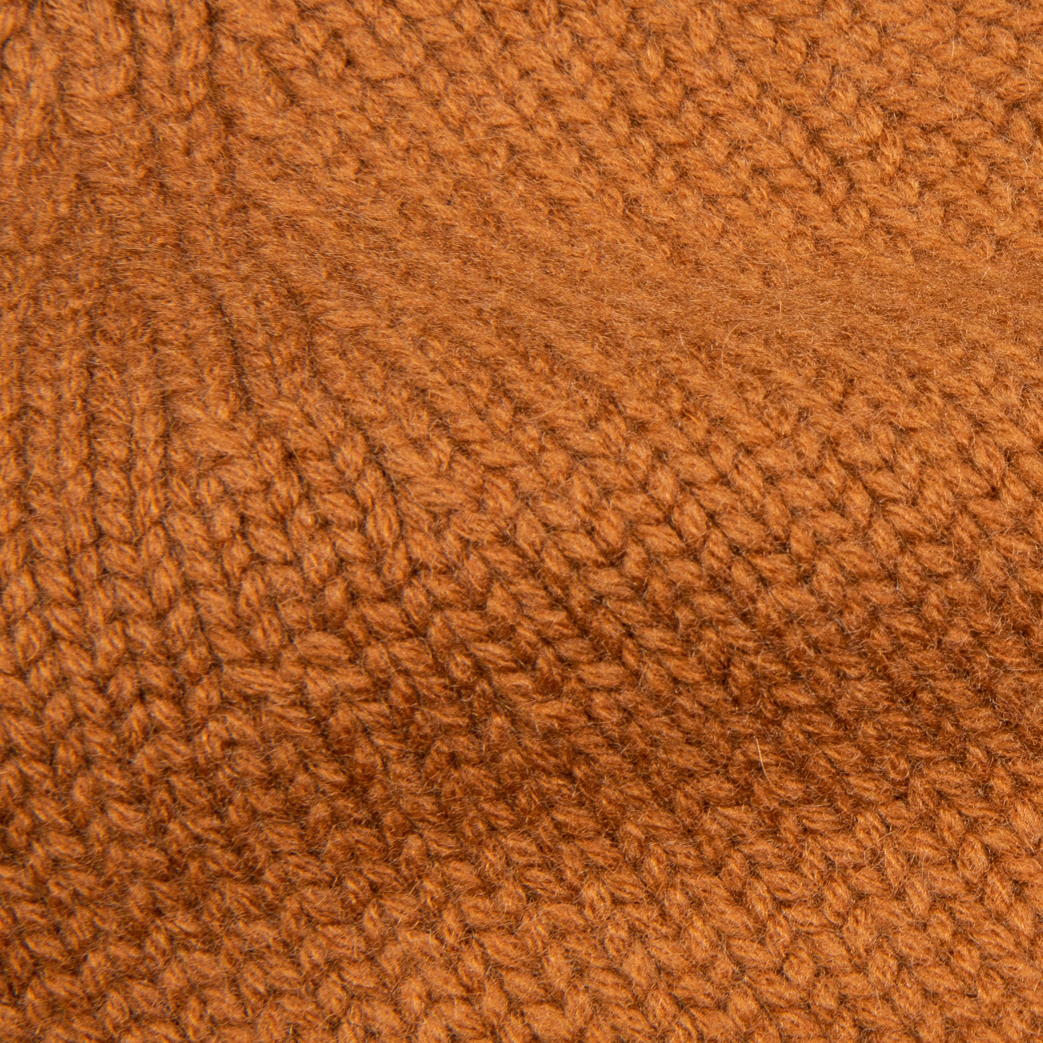 Drumohr Cashmere Ribbed Hat Caramello Scuro