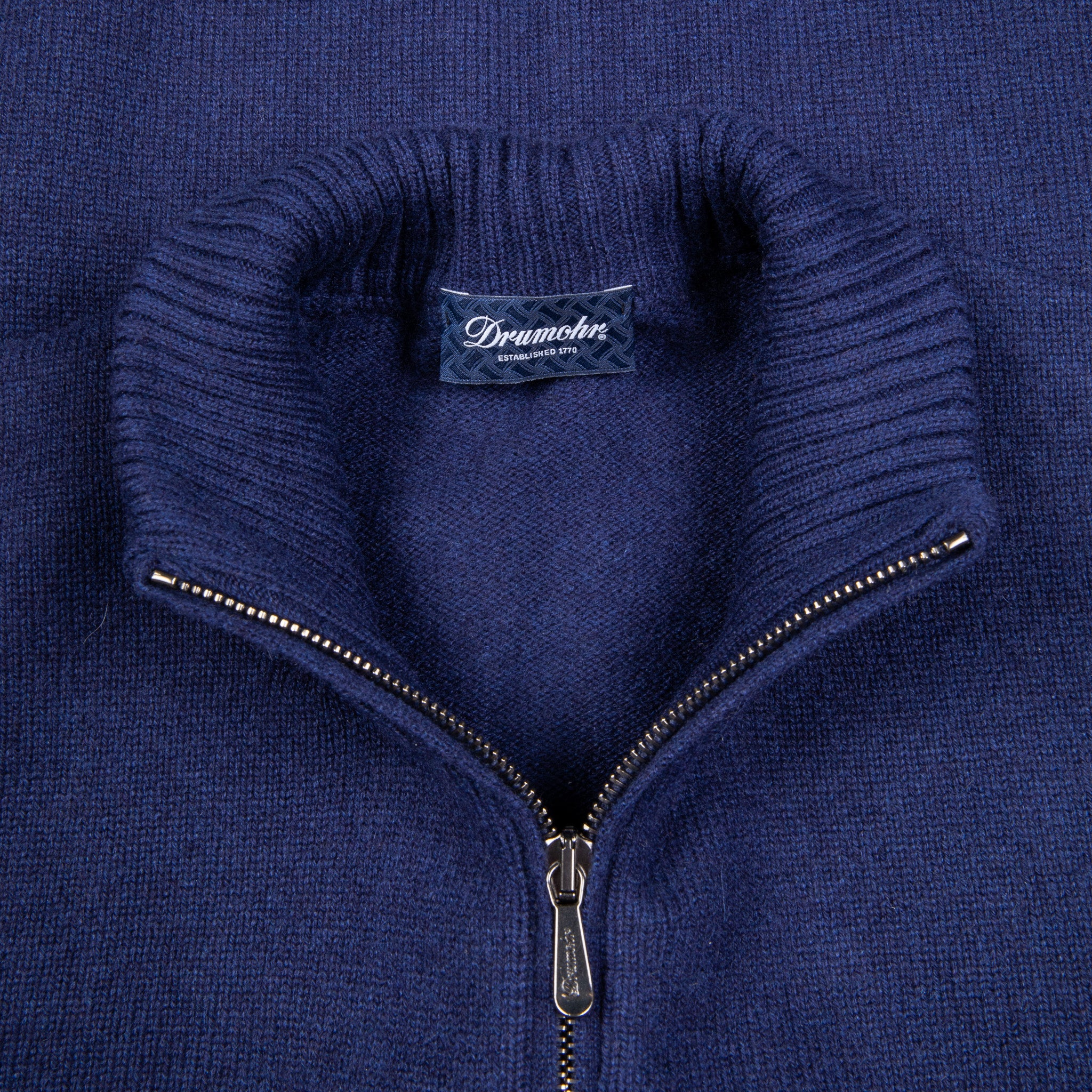 Drumohr Cashmere Lupo Full Zip Navy Americana – Frans Boone Store