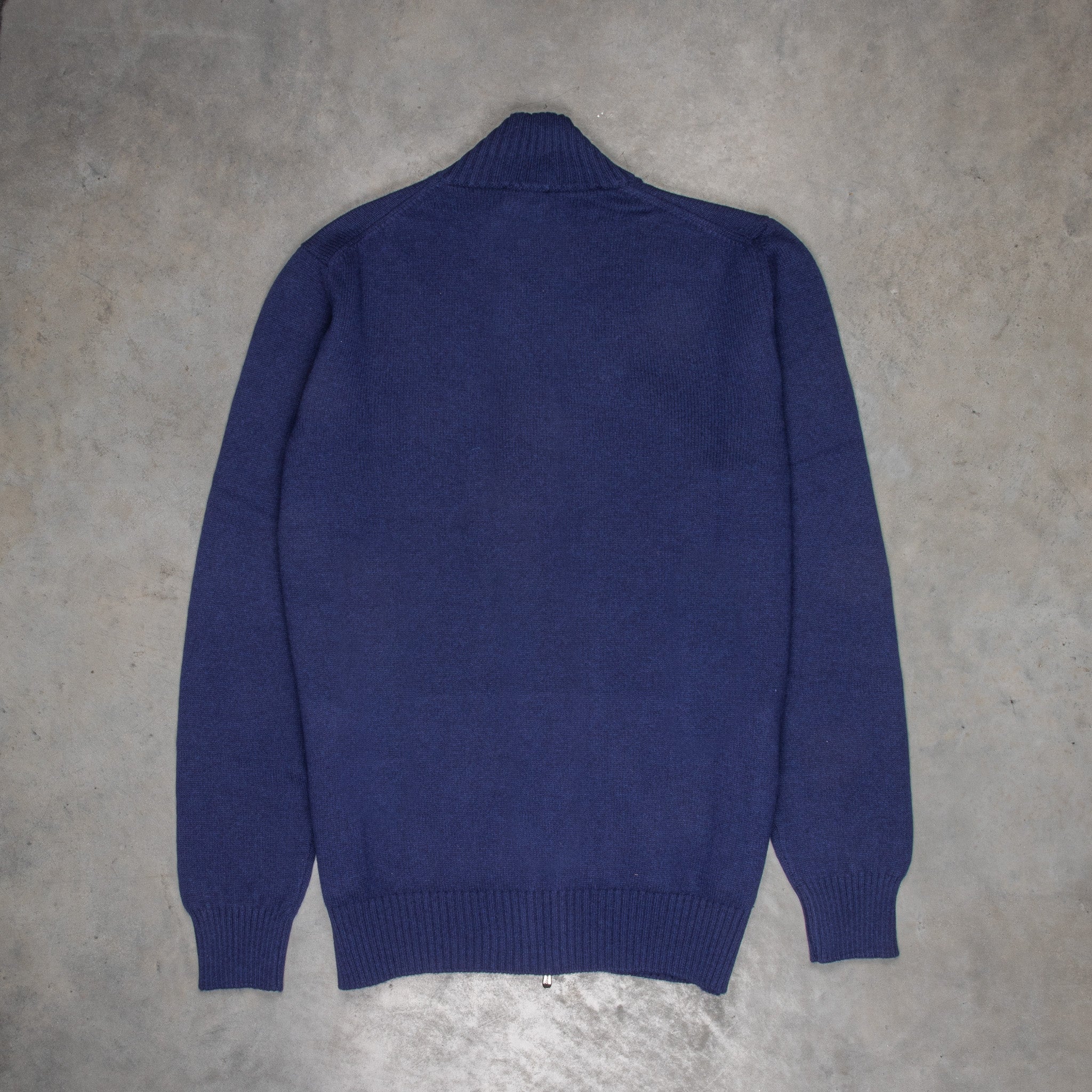 Drumohr Cashmere Lupo Full Zip Navy Americana