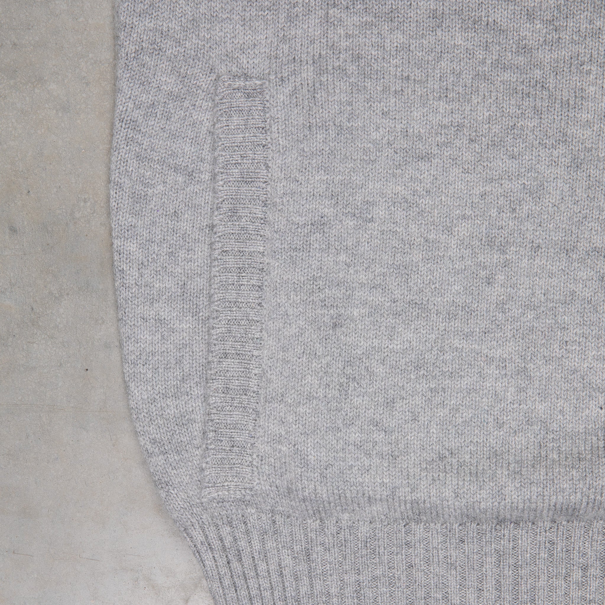Drumohr Cashmere Lupo Full Zip Grigio Medio