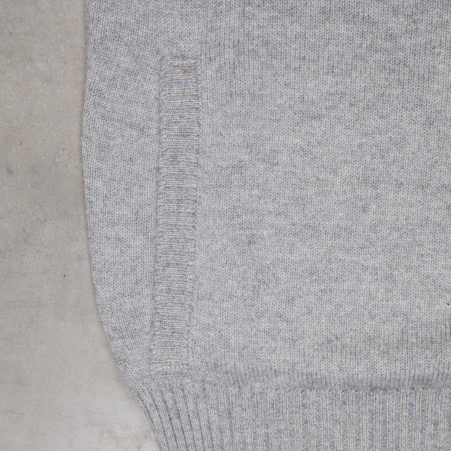 Drumohr Cashmere Lupo Full Zip Grigio Medio