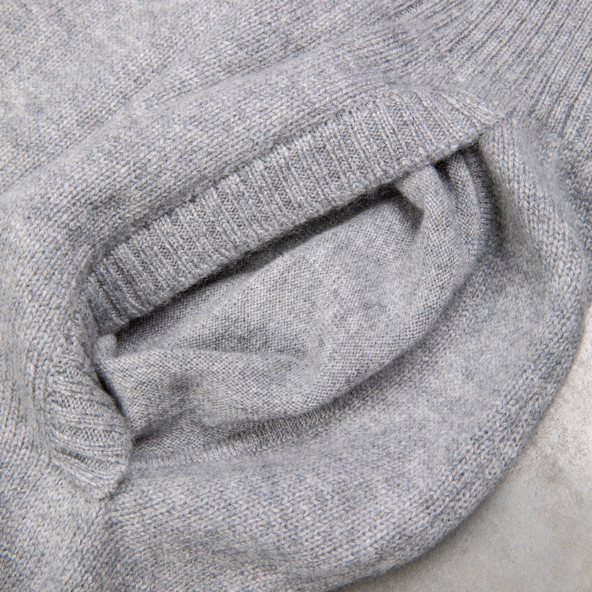 Drumohr Cashmere Lupo Full Zip Grigio Medio