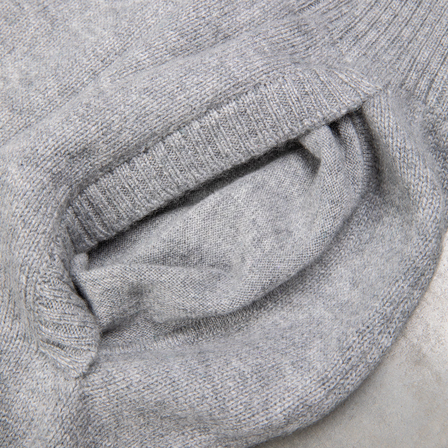 Drumohr Cashmere Lupo Full Zip Grigio Medio