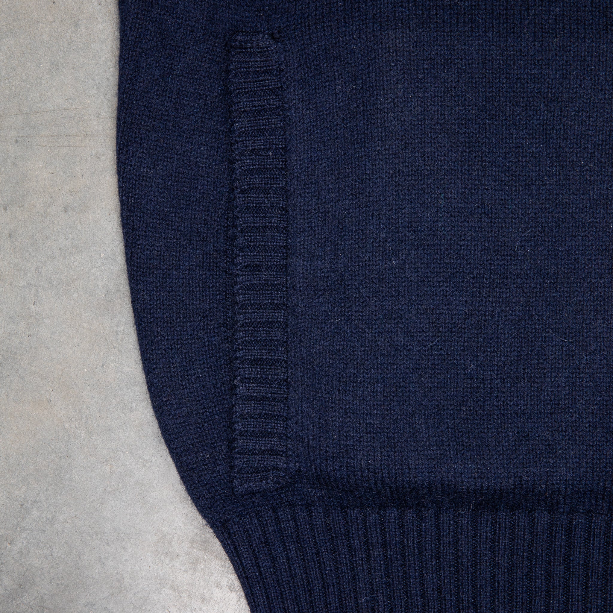Drumohr Cashmere Lupo Full Zip Blu Notte