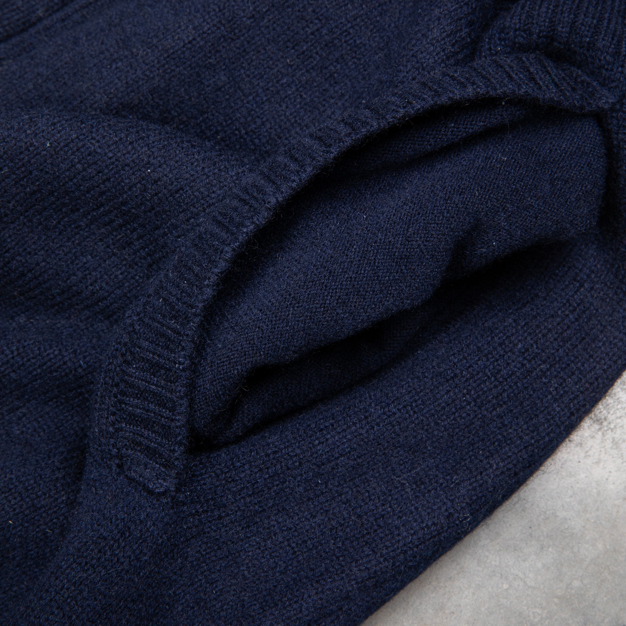 Drumohr Cashmere Lupo Full Zip Blu Notte