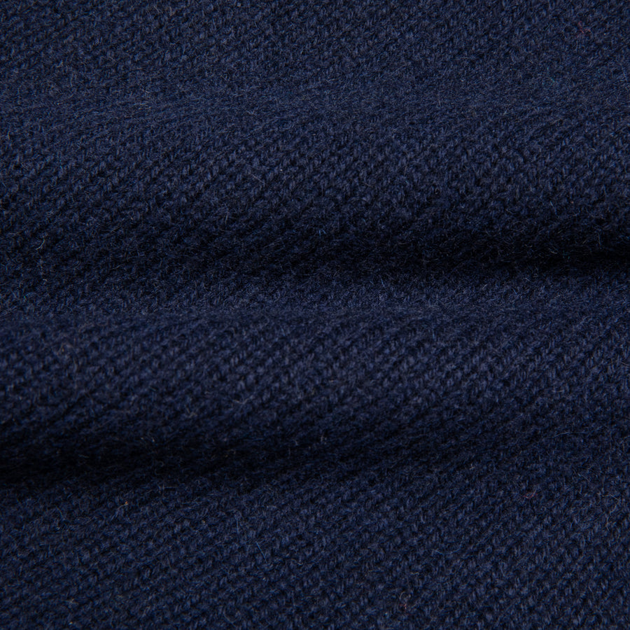 Drumohr Cashmere Lupo Full Zip Blu Notte