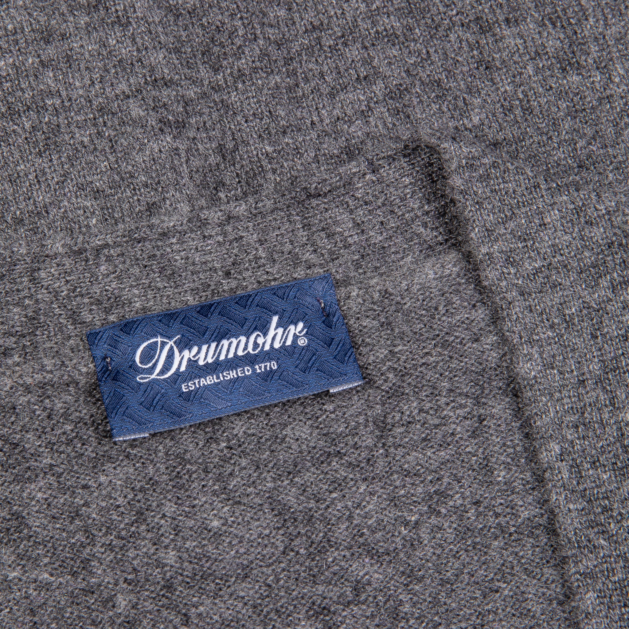 Drumohr Cashmere Gillet con Bottoni Grigio Scuro