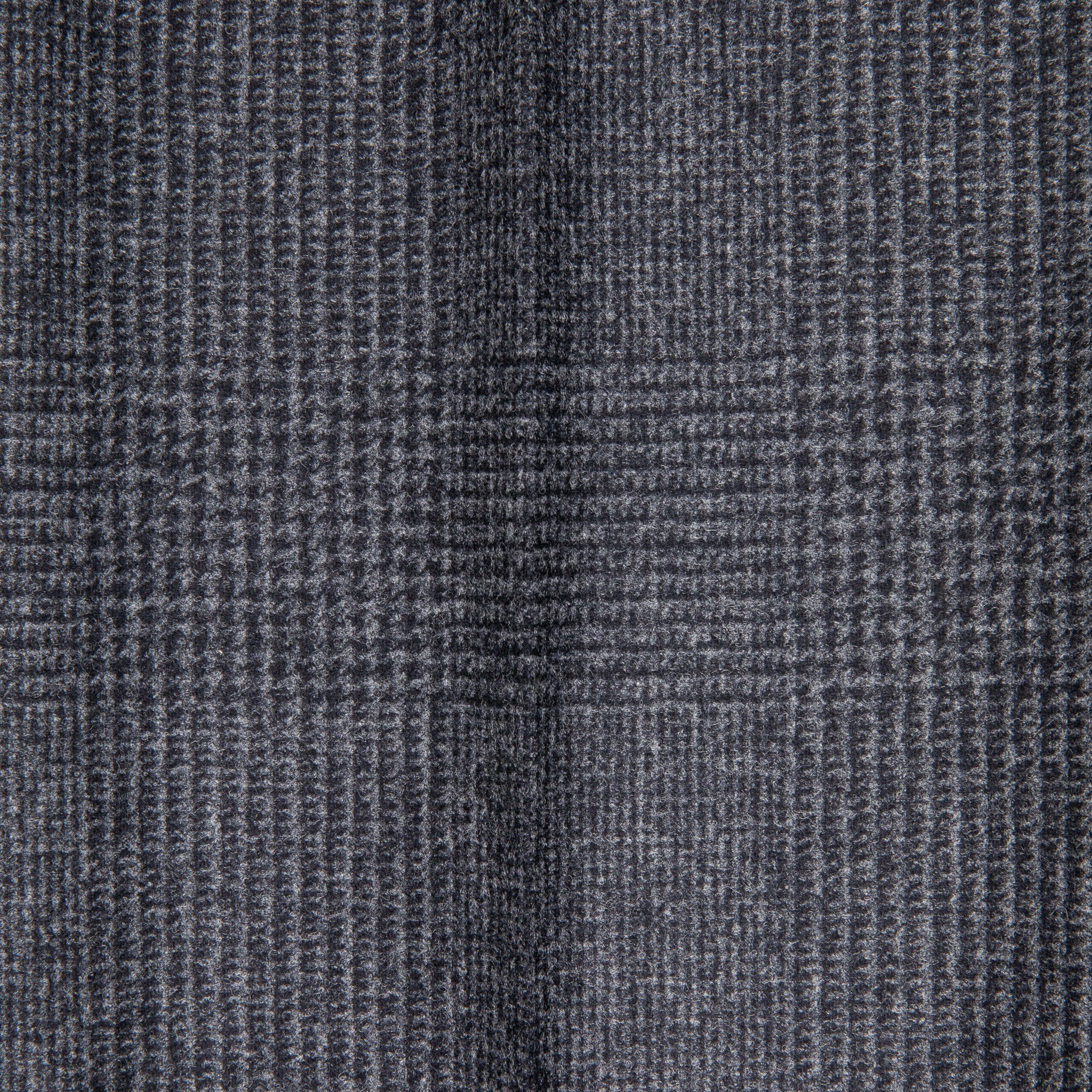 Rota Pantaloni High Rise Regular Fit Flannel Prince Of Wales Grigio Scuro