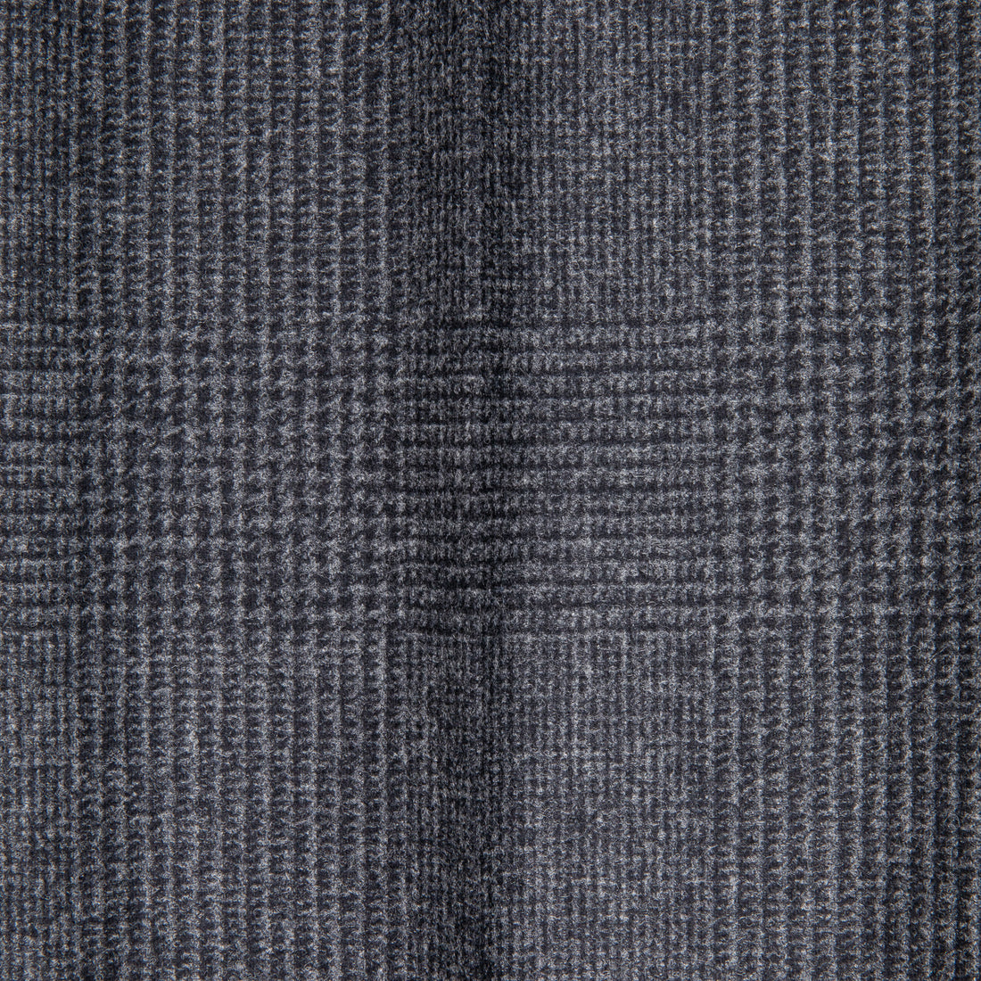 Rota Pantaloni High Rise Regular Fit Flannel Prince Of Wales Grigio Scuro