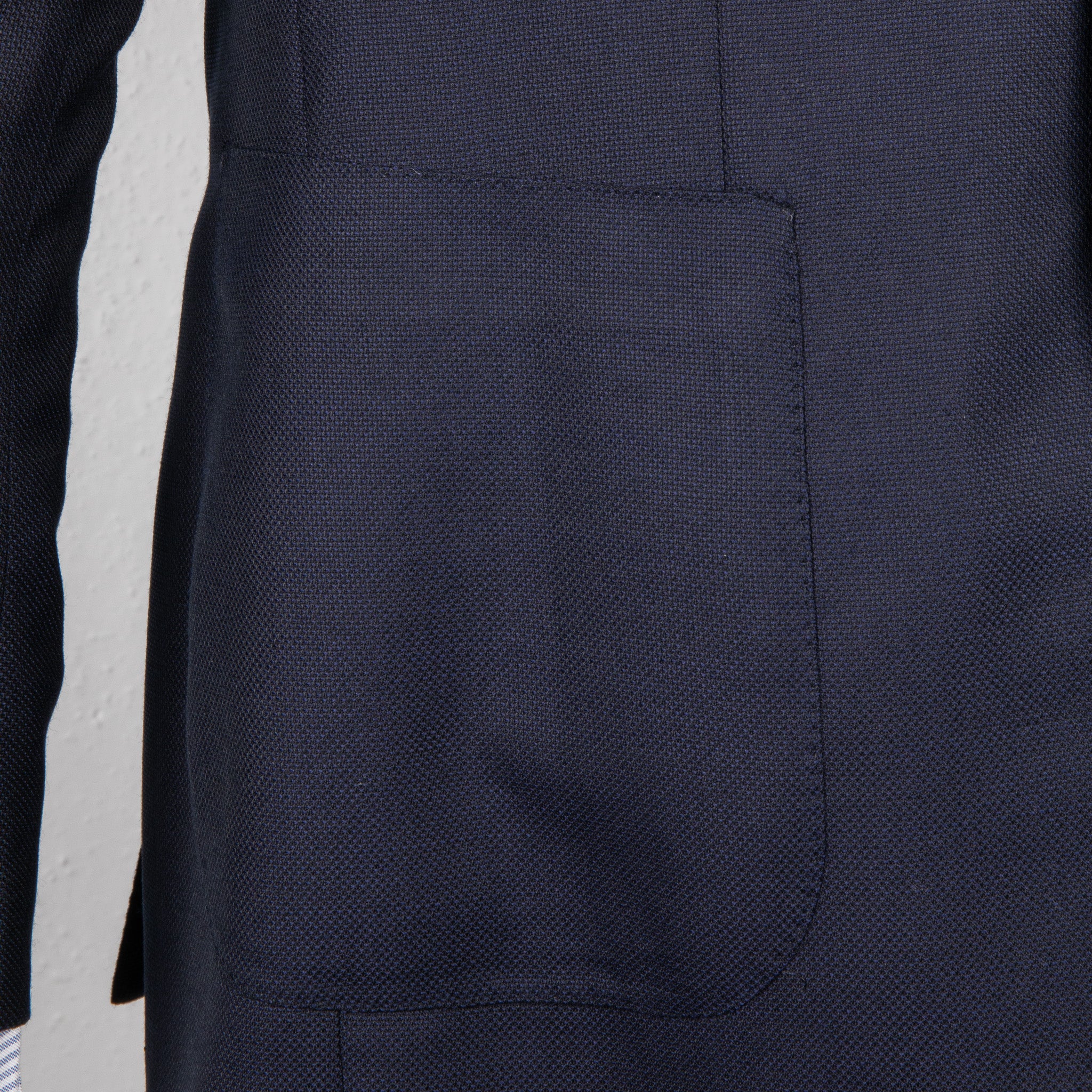 Caruso Aida Hopsack Blazer Dark Blue