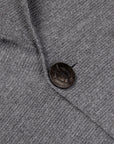 Drumohr Knitted Jacket Merino Wool Dark Grey