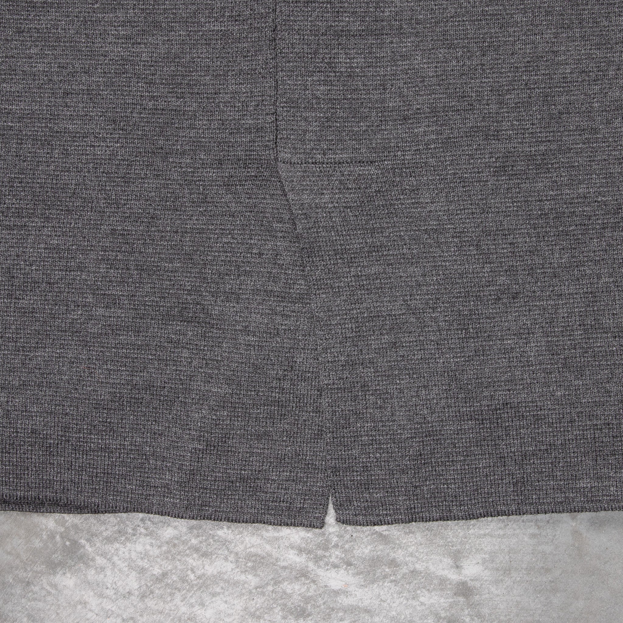 Drumohr Knitted Jacket Merino Wool Dark Grey