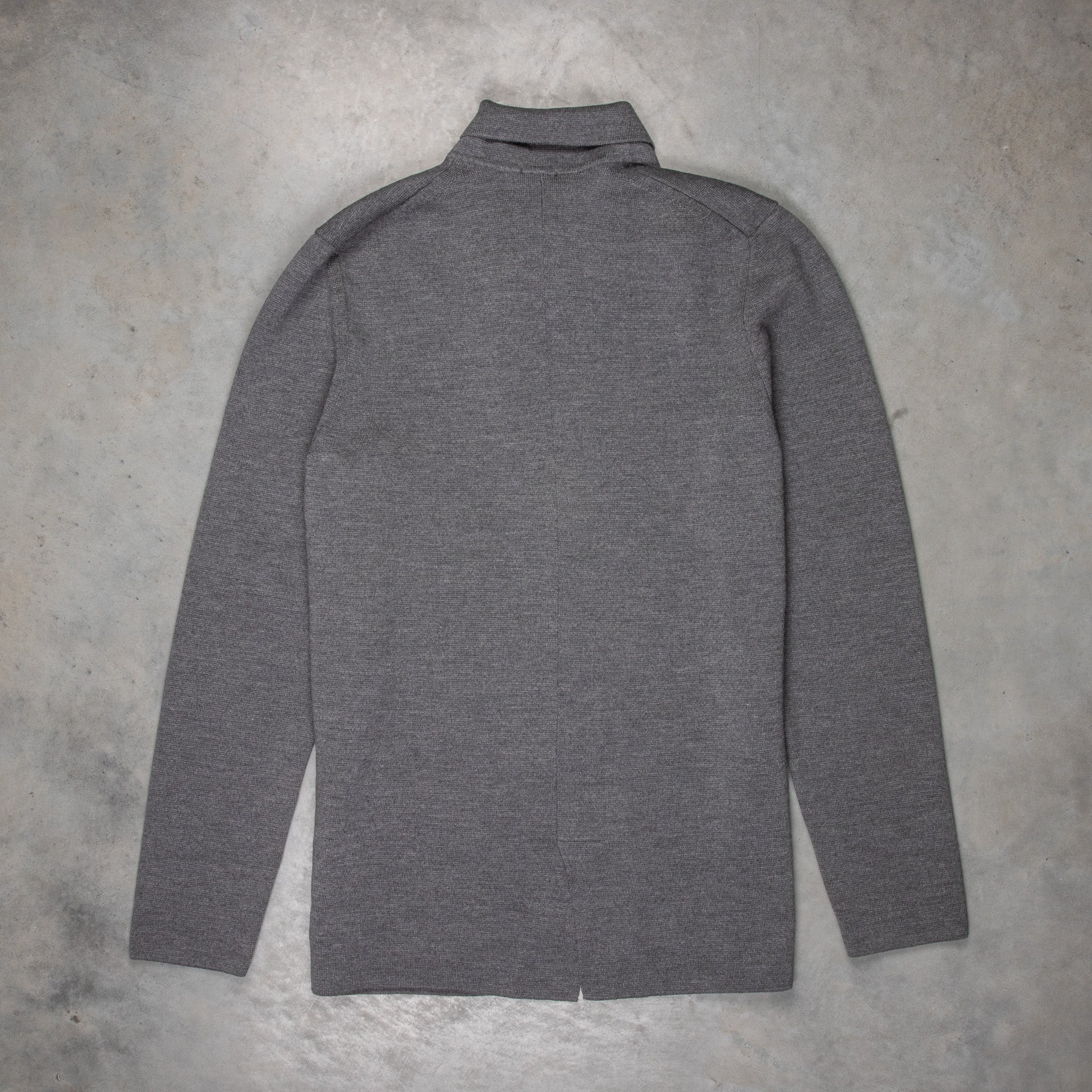 Drumohr Knitted Jacket Merino Wool Dark Grey