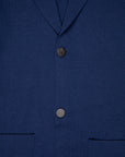 Drumohr Knitted Jacket Merino Wool Blu