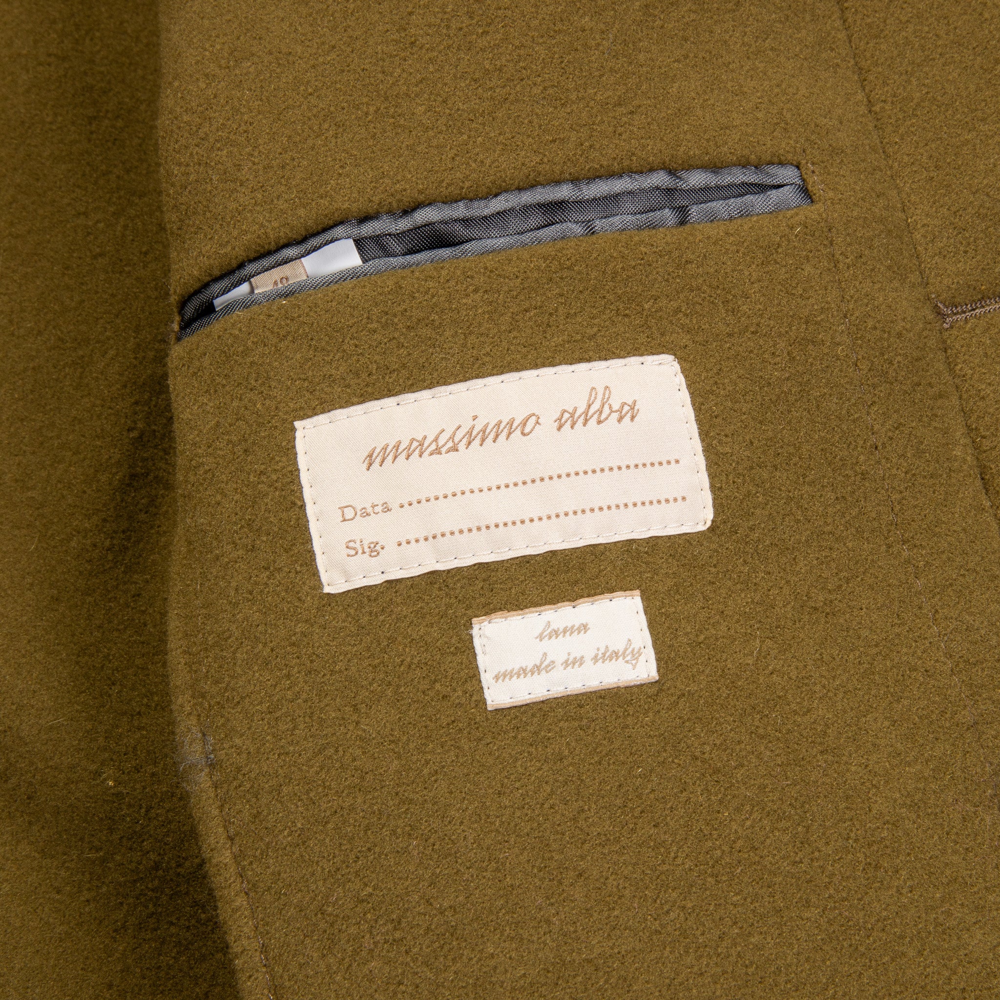 Massimo Alba Field Wool Jacket Militare