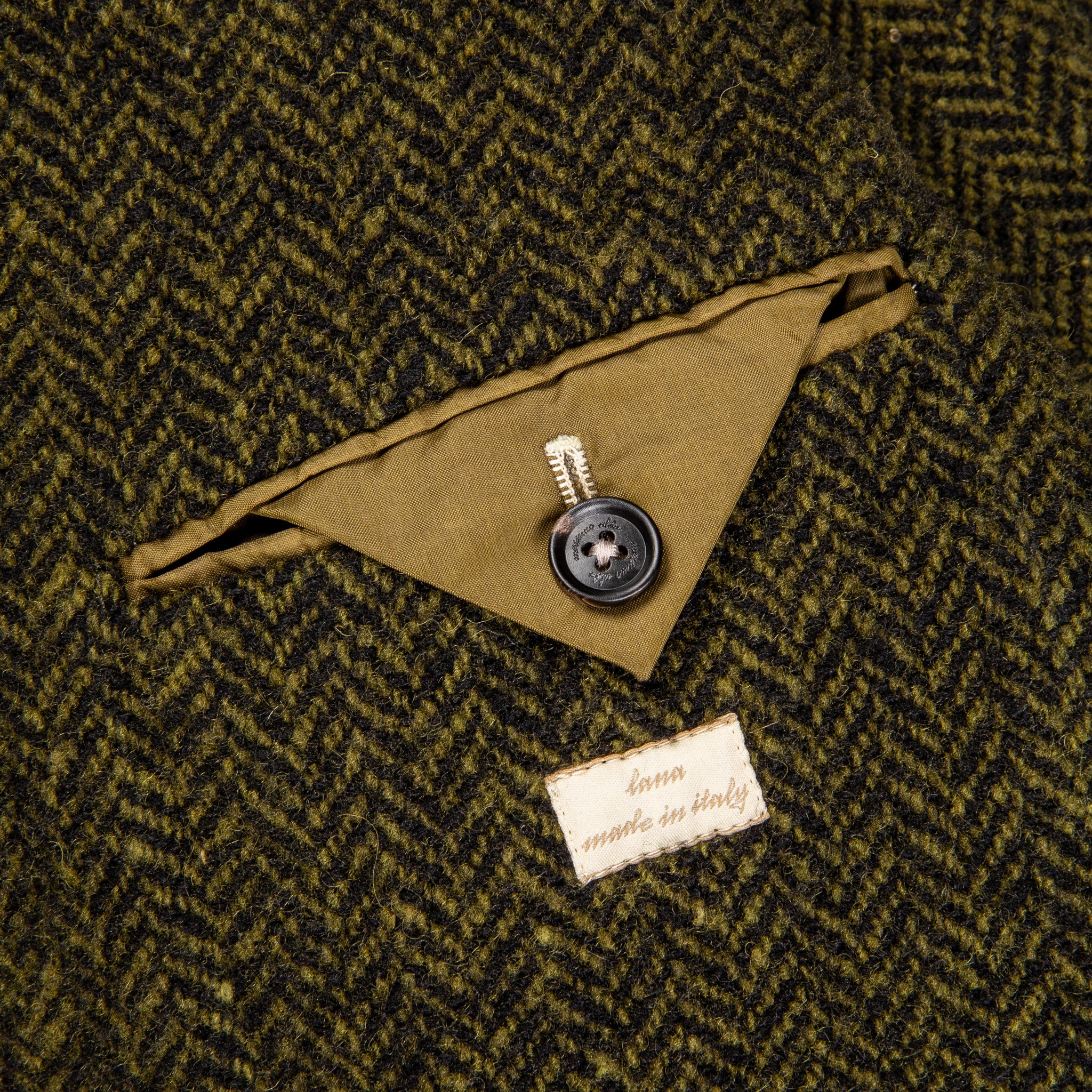 Massimo Alba Solex Wool Jacket Herringbone Olio