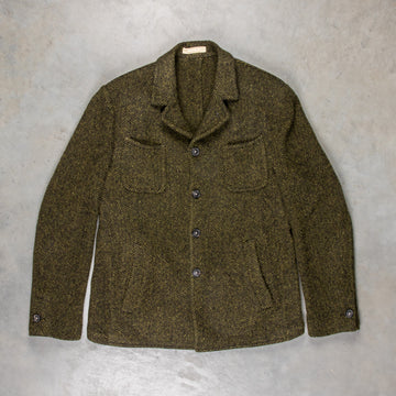 Massimo Alba Solex Wool Jacket Herringbone Olio