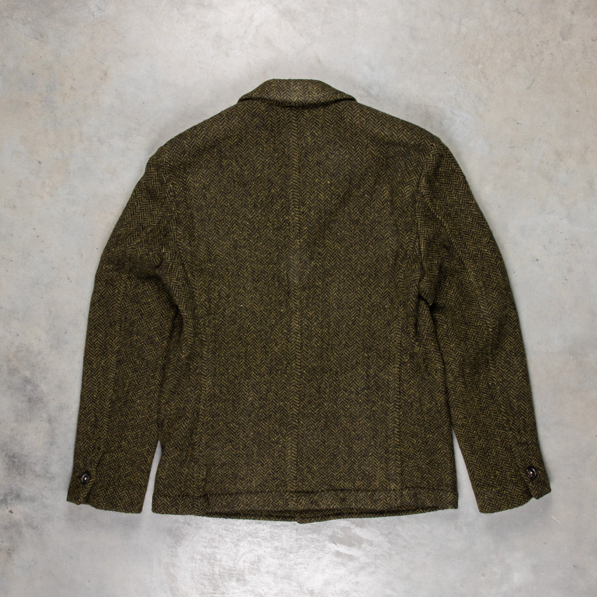 Massimo Alba Solex Wool Jacket Herringbone Olio