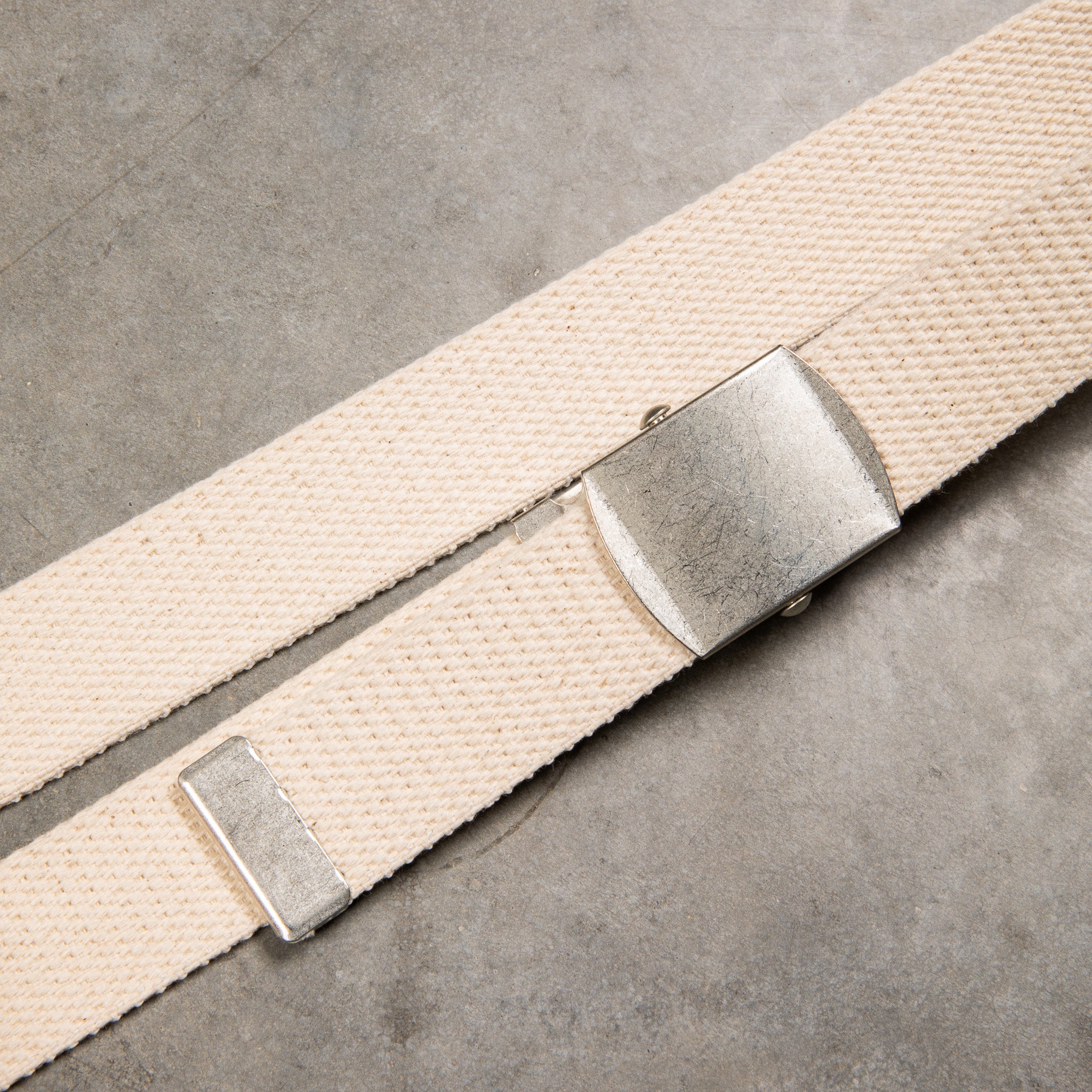 The Real McCoy&#39;s White Trouser Uniform Belt