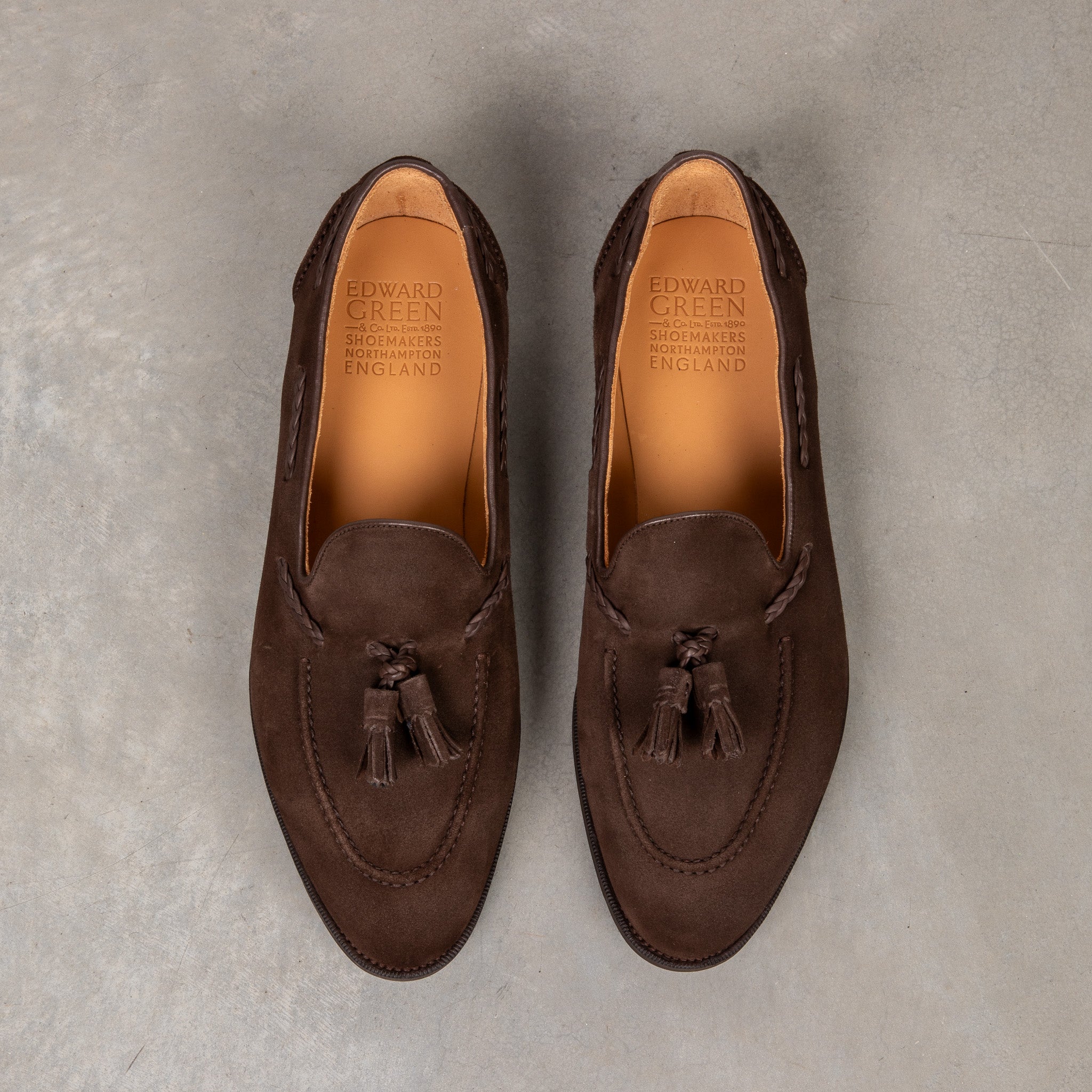 Edward Green Belgravia Espresso Suede on R1 sole