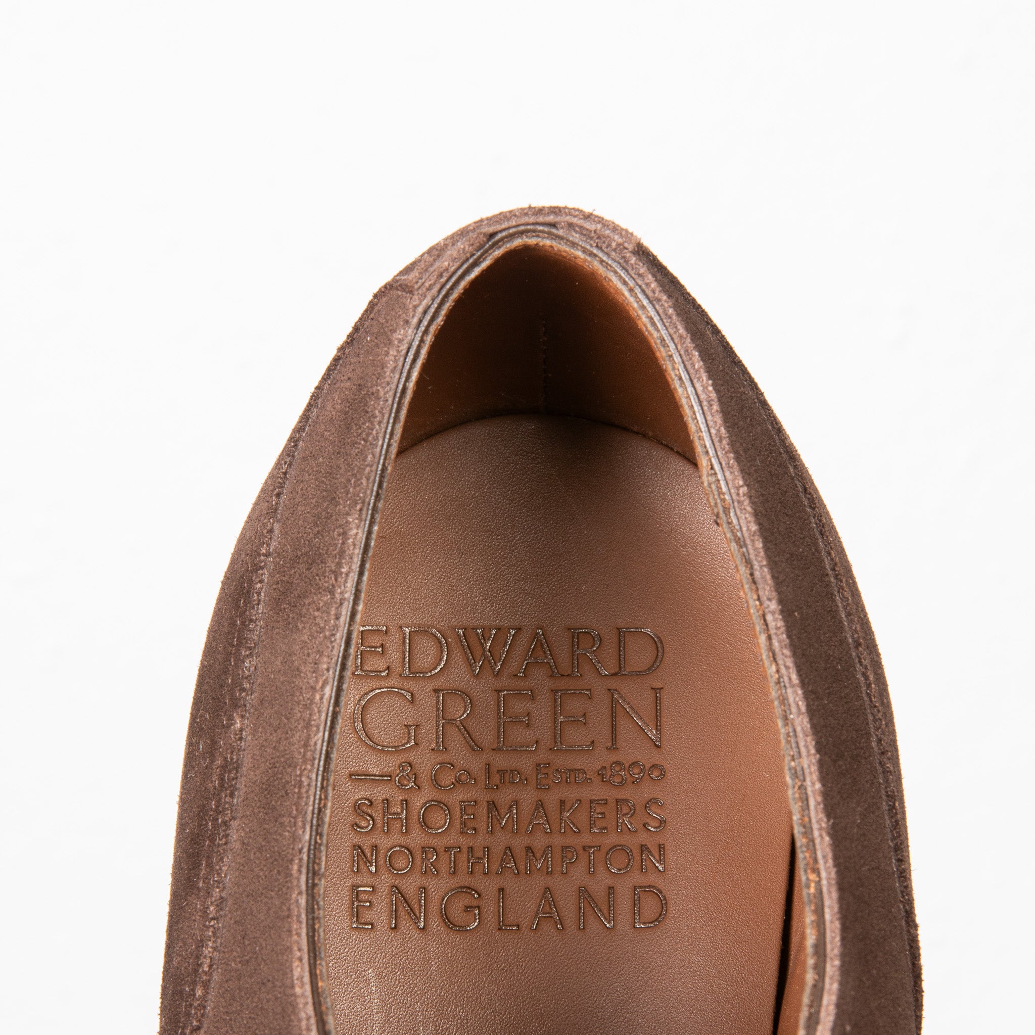 Edward Green Dover in Espresso Suede on Dainite Sole