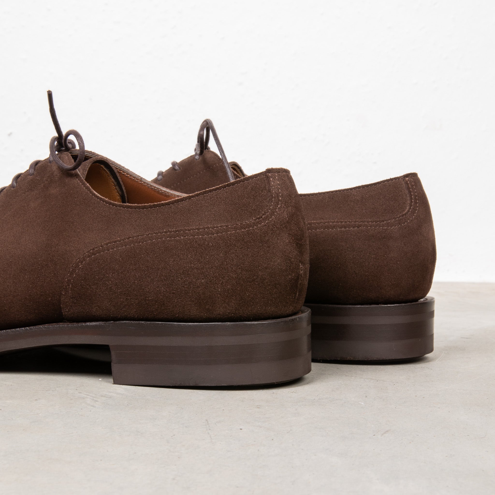 Edward Green Dover in Espresso Suede on Dainite Sole