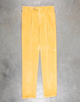 Rota Pantaloni High Rise Regular Fit 8-Wale Corduroy Giallo Toscano