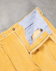 Rota Pantaloni High Rise Regular Fit 8-Wale Corduroy Giallo Toscano