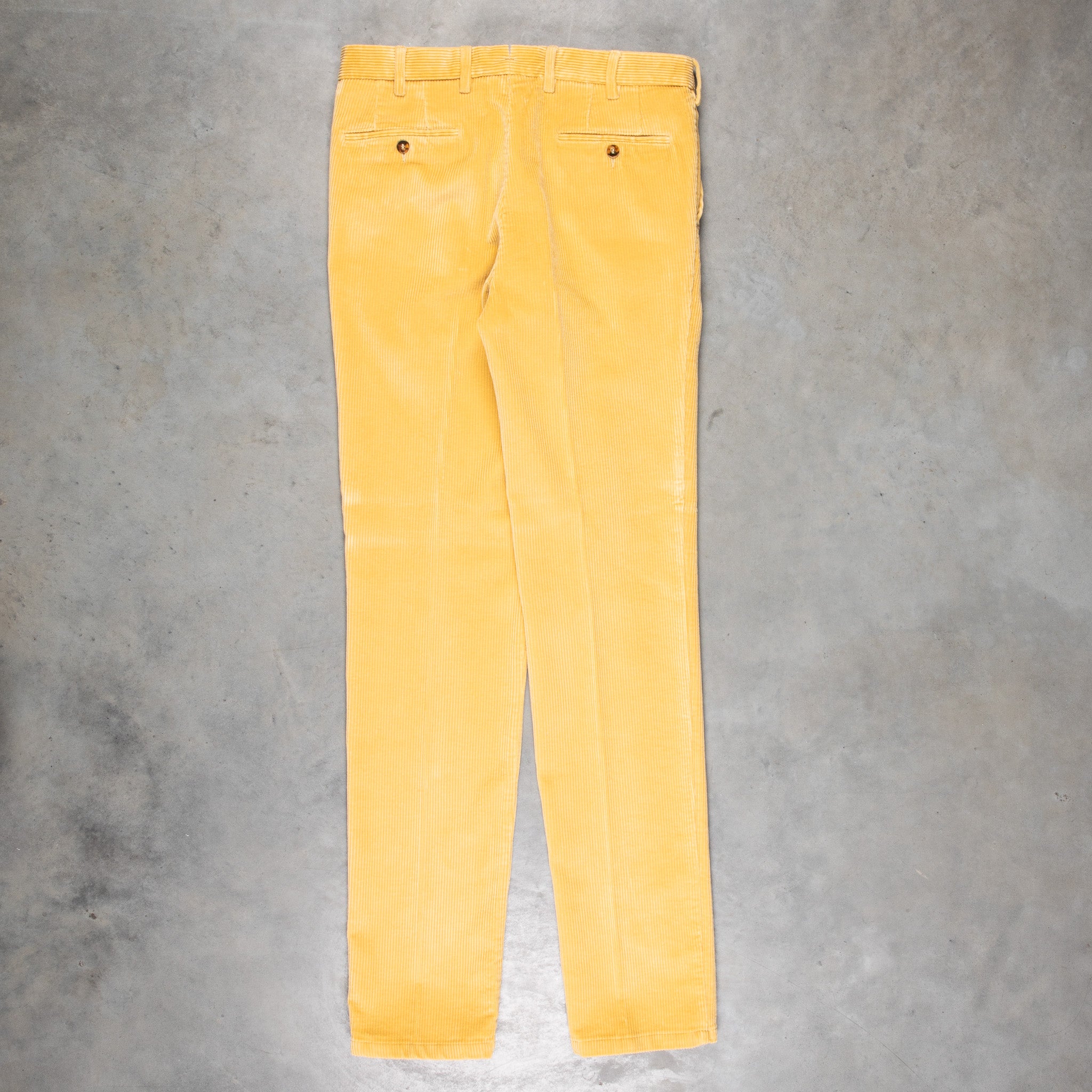 Rota Pantaloni High Rise Regular Fit 8-Wale Corduroy Giallo Toscano