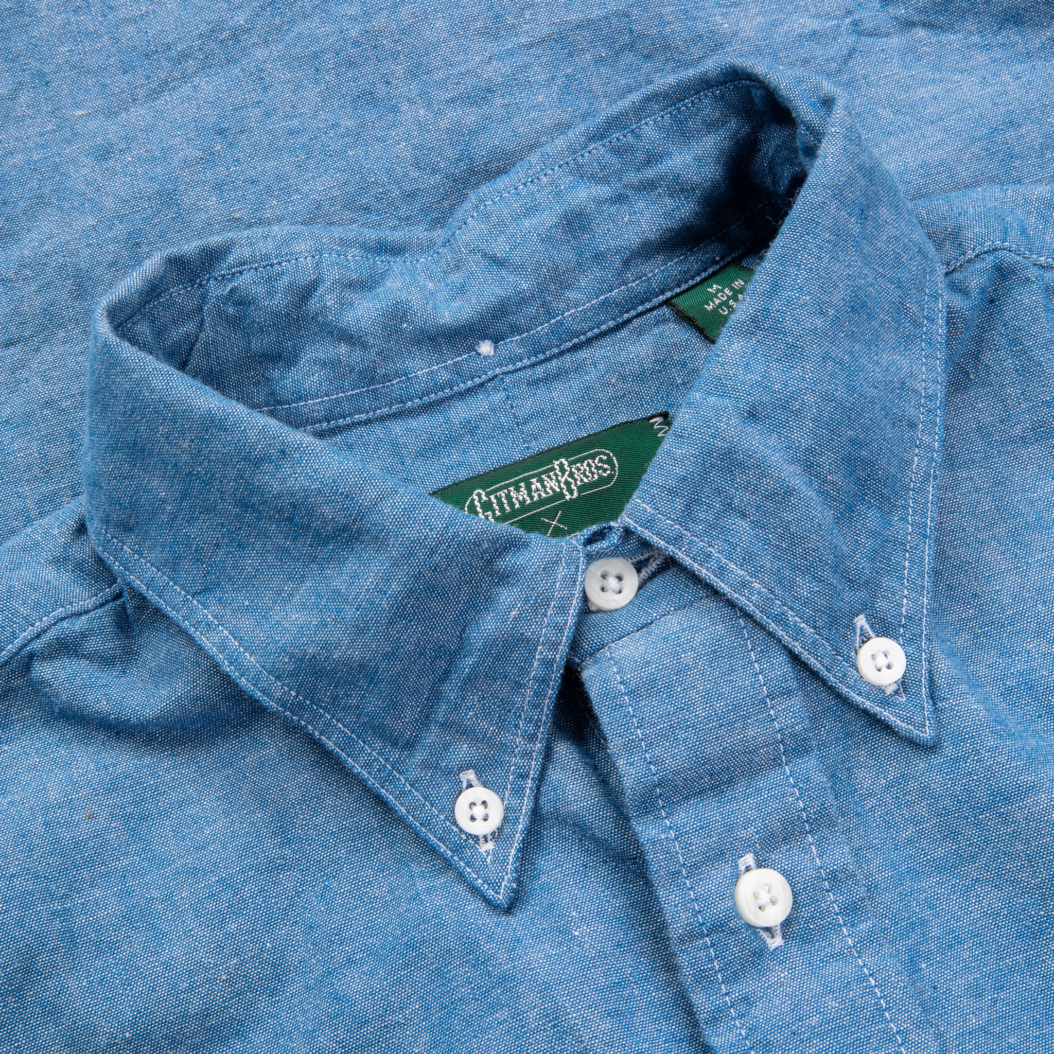 Gitman Vintage x Frans Boone Japanese Chambray Blue