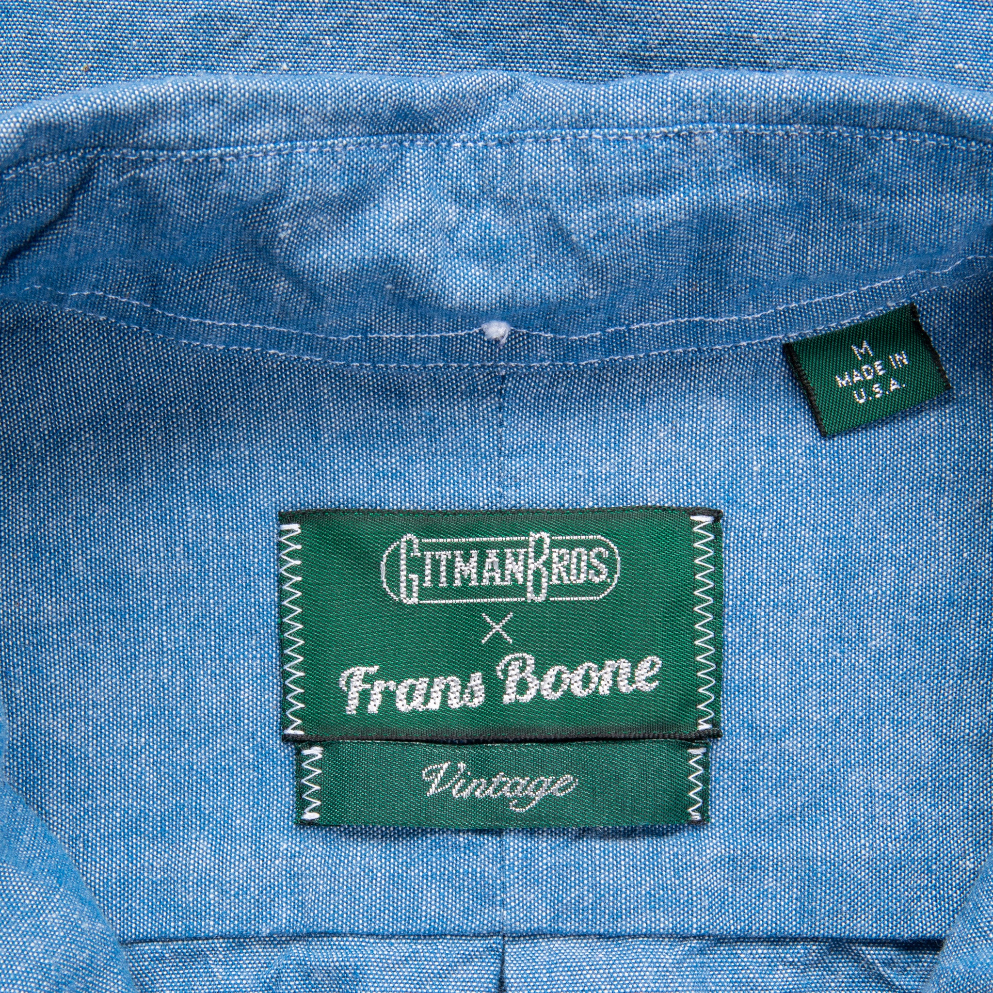 Gitman Vintage x Frans Boone Japanese Chambray Blue – Frans Boone