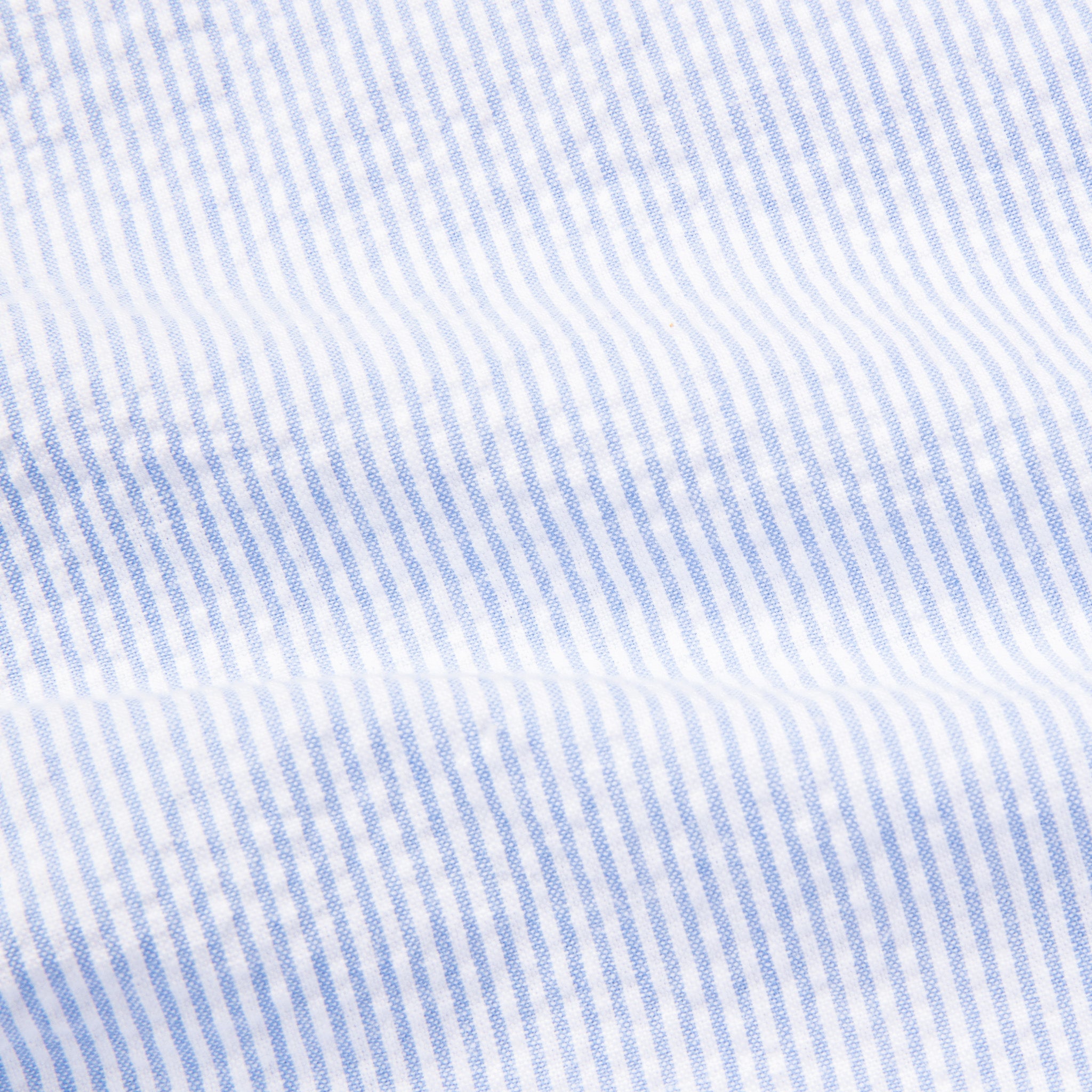 Gitman Vintage x Frans Boone Japanese woven stripe seersucker light blue