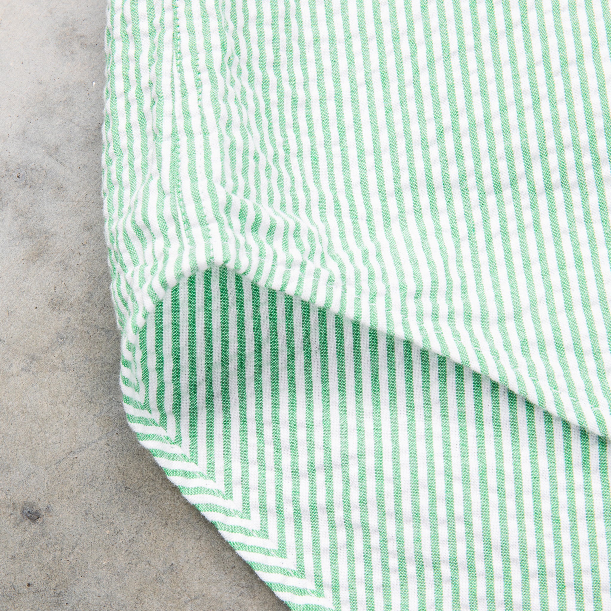 Gitman Vintage Shirt Seersucker Stripe Green