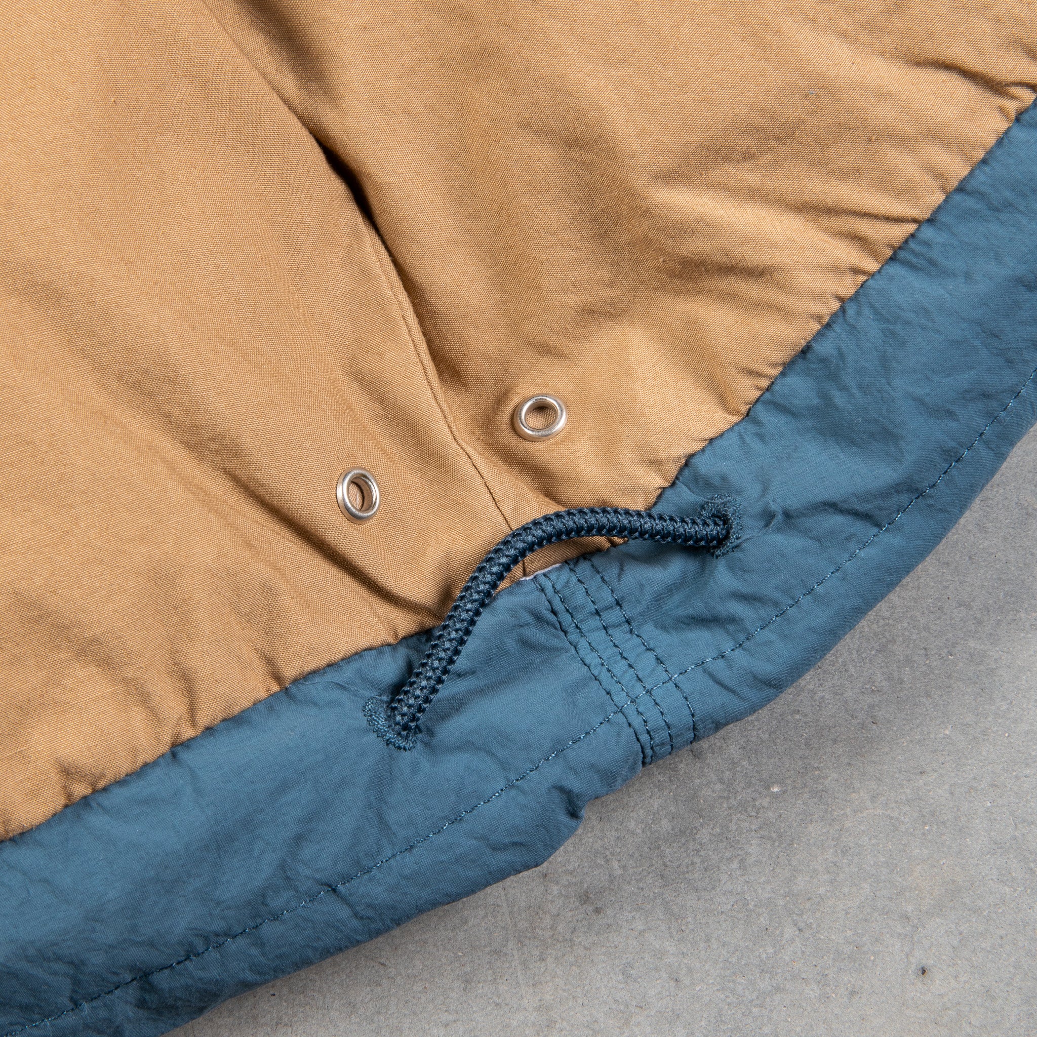 Ten C Artic Down Parka Blu Petrolio