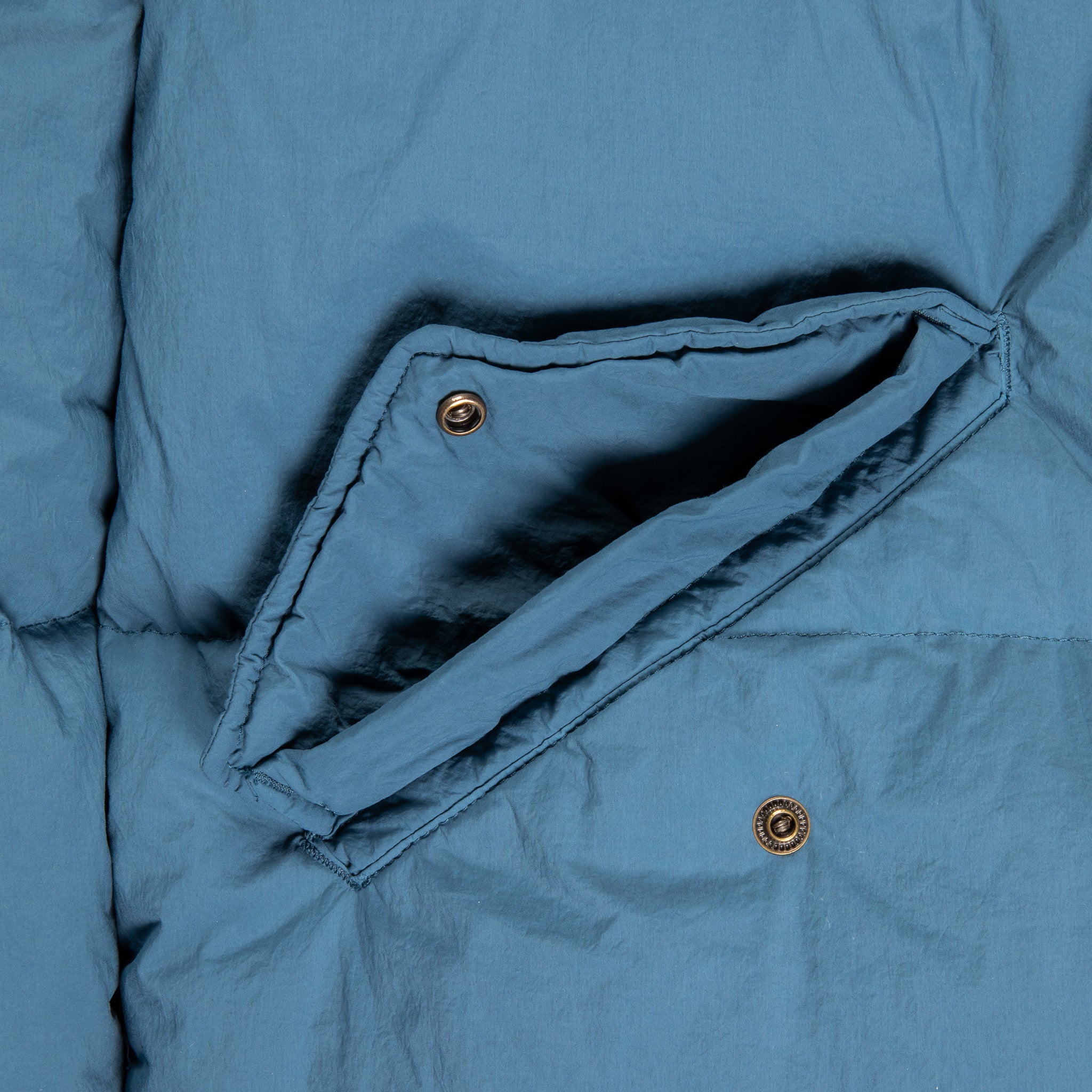 Ten C Artic Down Parka Blu Petrolio