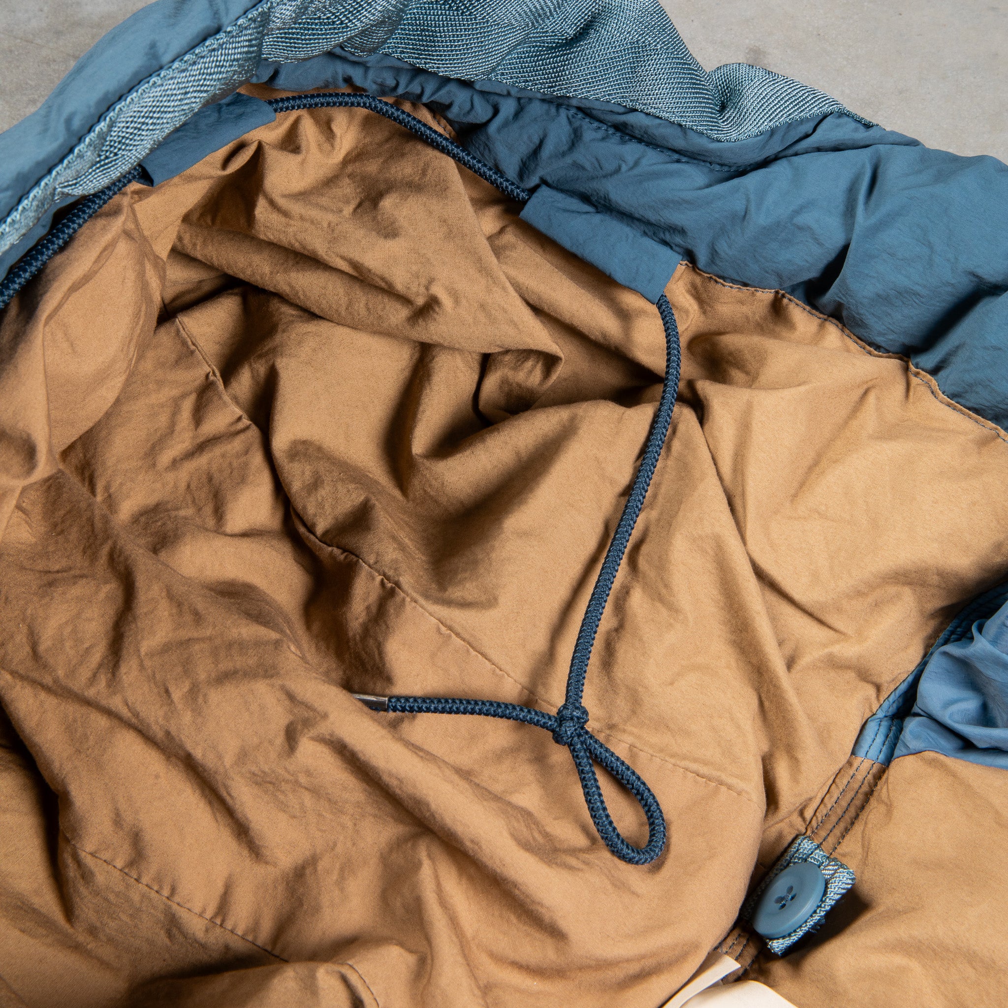 Ten C Artic Down Parka Blu Petrolio