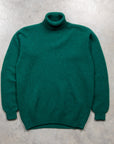 Laurence J. Smith Super Soft Seamless Roll Neck Pullover Forest