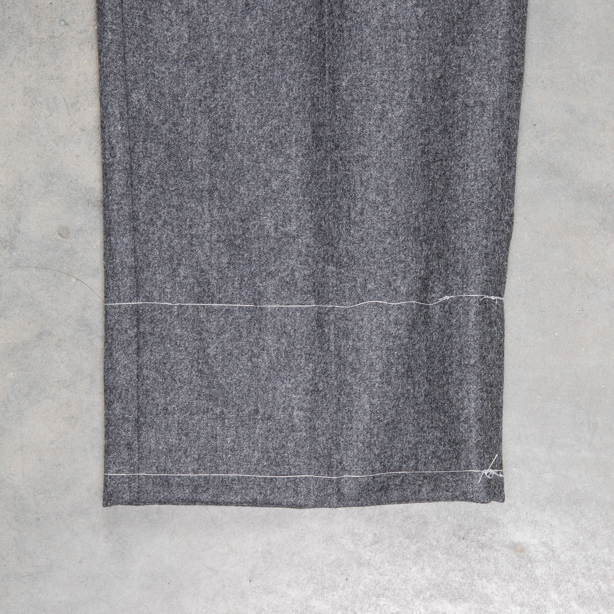 Rota Pantaloni High Rise Regular Fit Lightweight Flannel Grigio Scuro