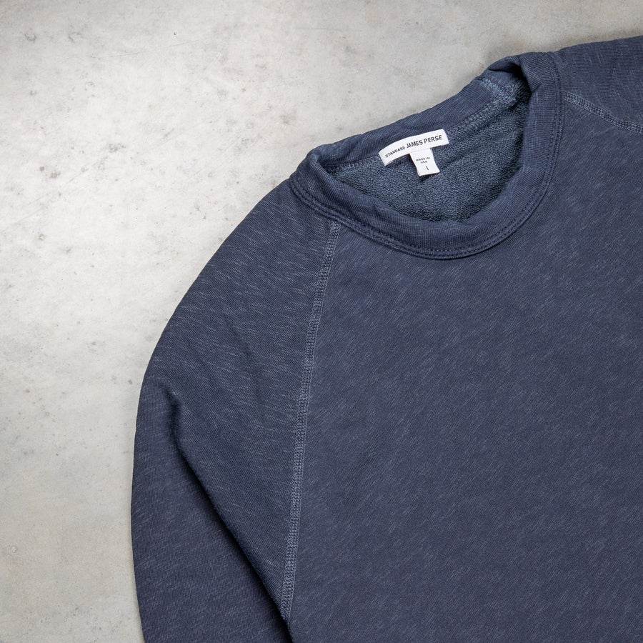 James Perse Vintage Fleece Raglan Pullover Deep pigment