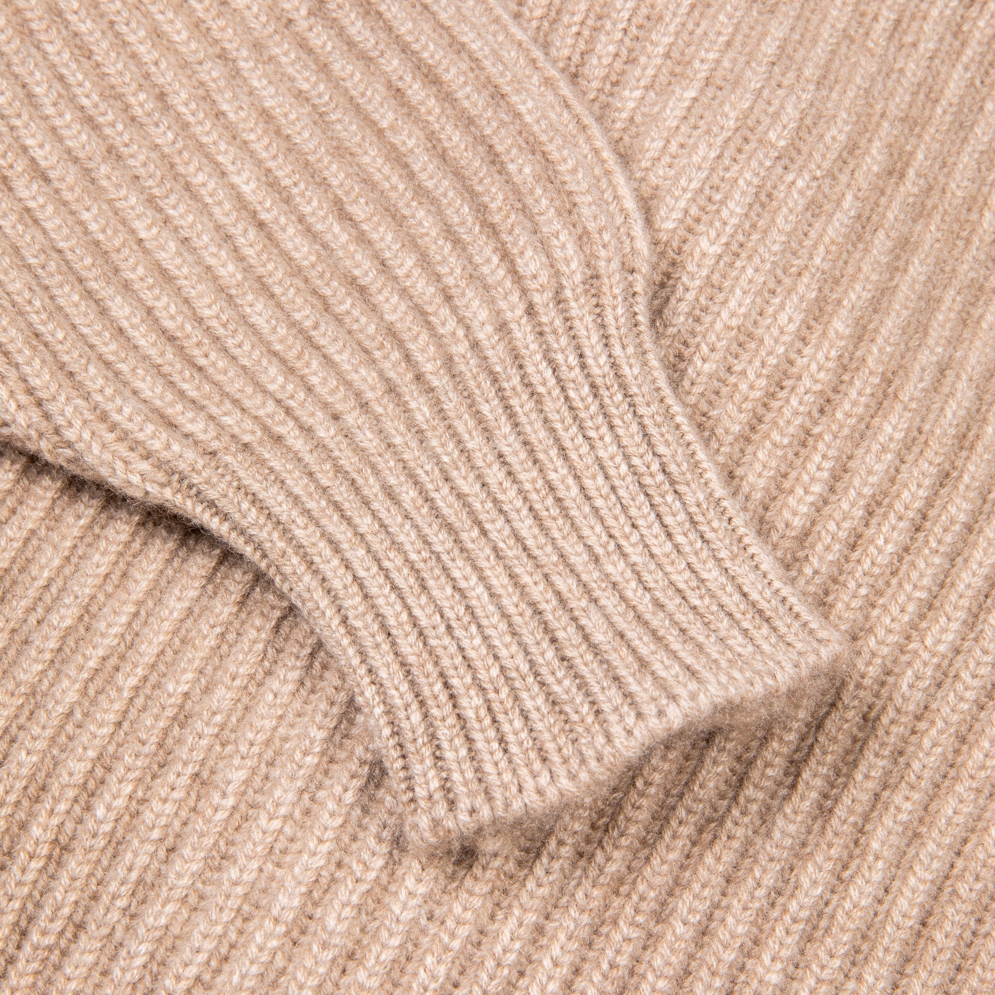 William Lockie Windsor Cashmere Shawl Cardigan Dark Natural