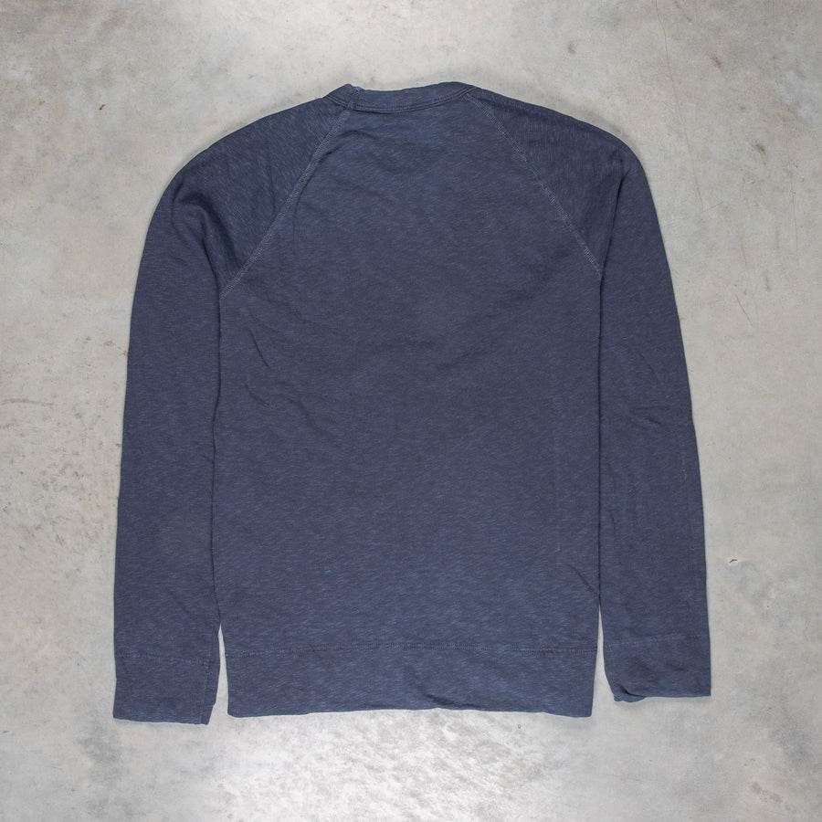 James Perse Vintage Fleece Raglan Pullover Deep pigment