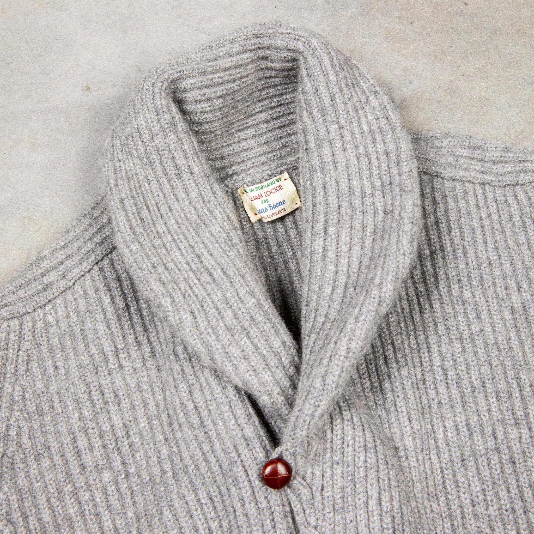William Lockie Windsor Cashmere Shawl Cardigan Flannel – Frans