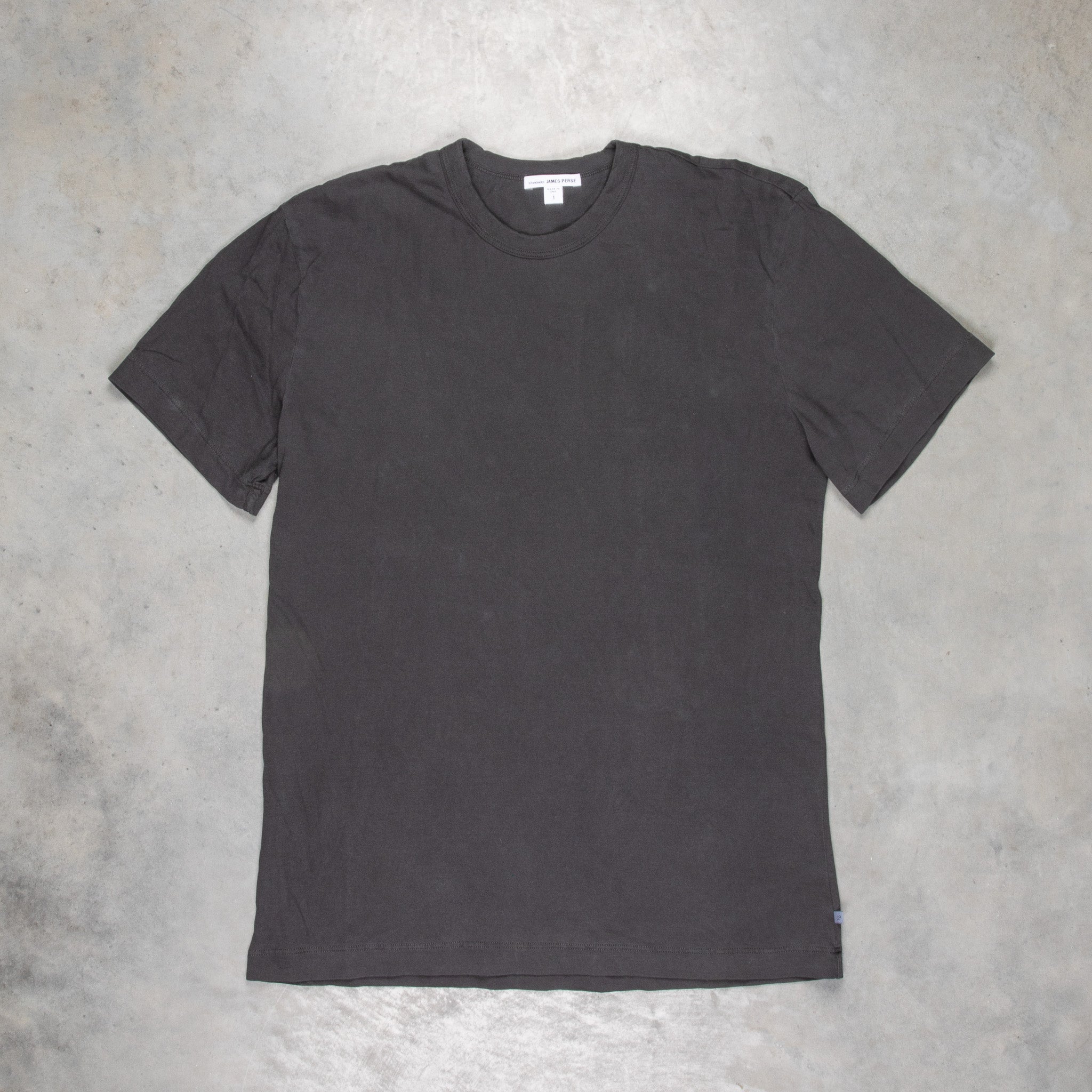 James Perse Crew Neck Tee Carbon