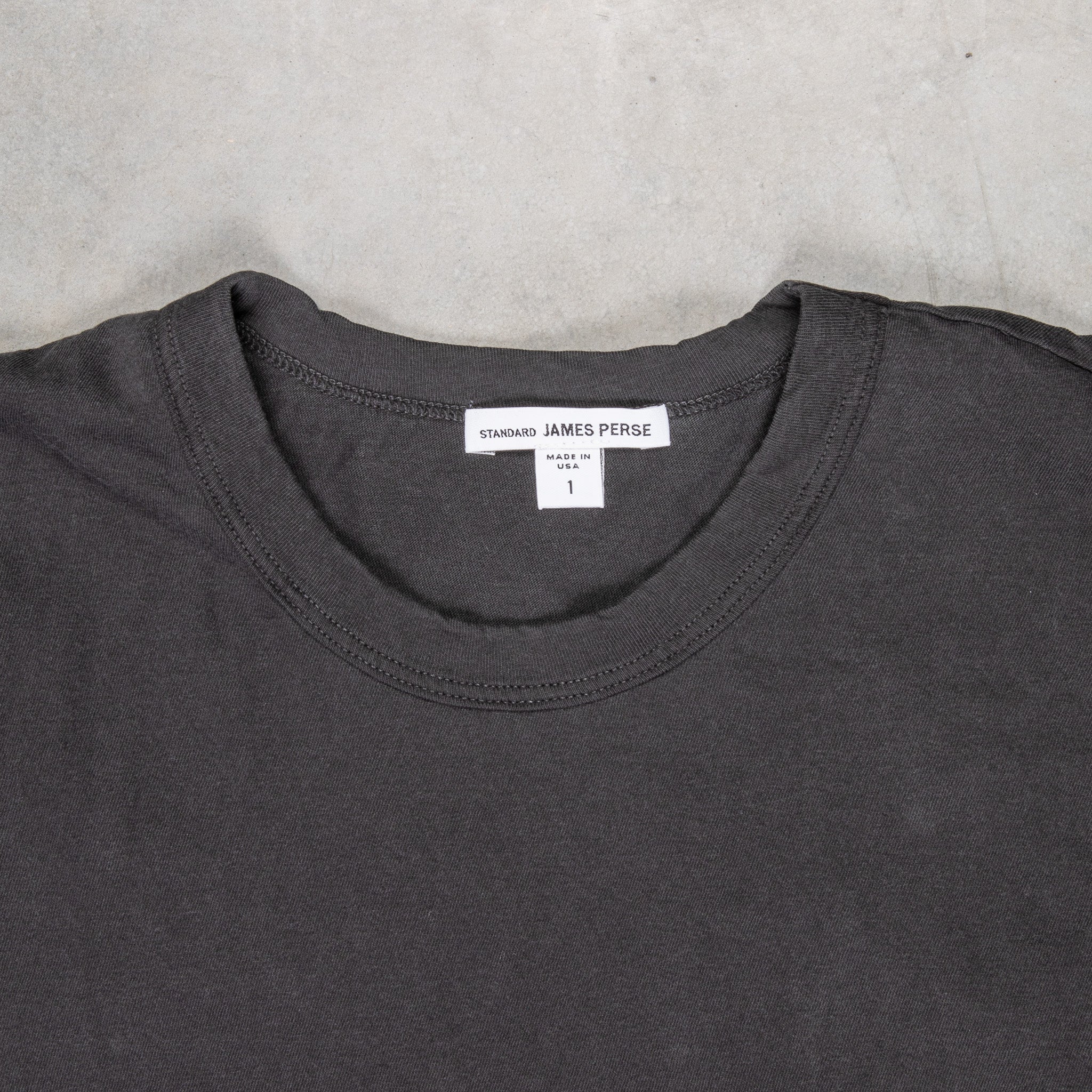 James Perse Crew Neck Tee Carbon