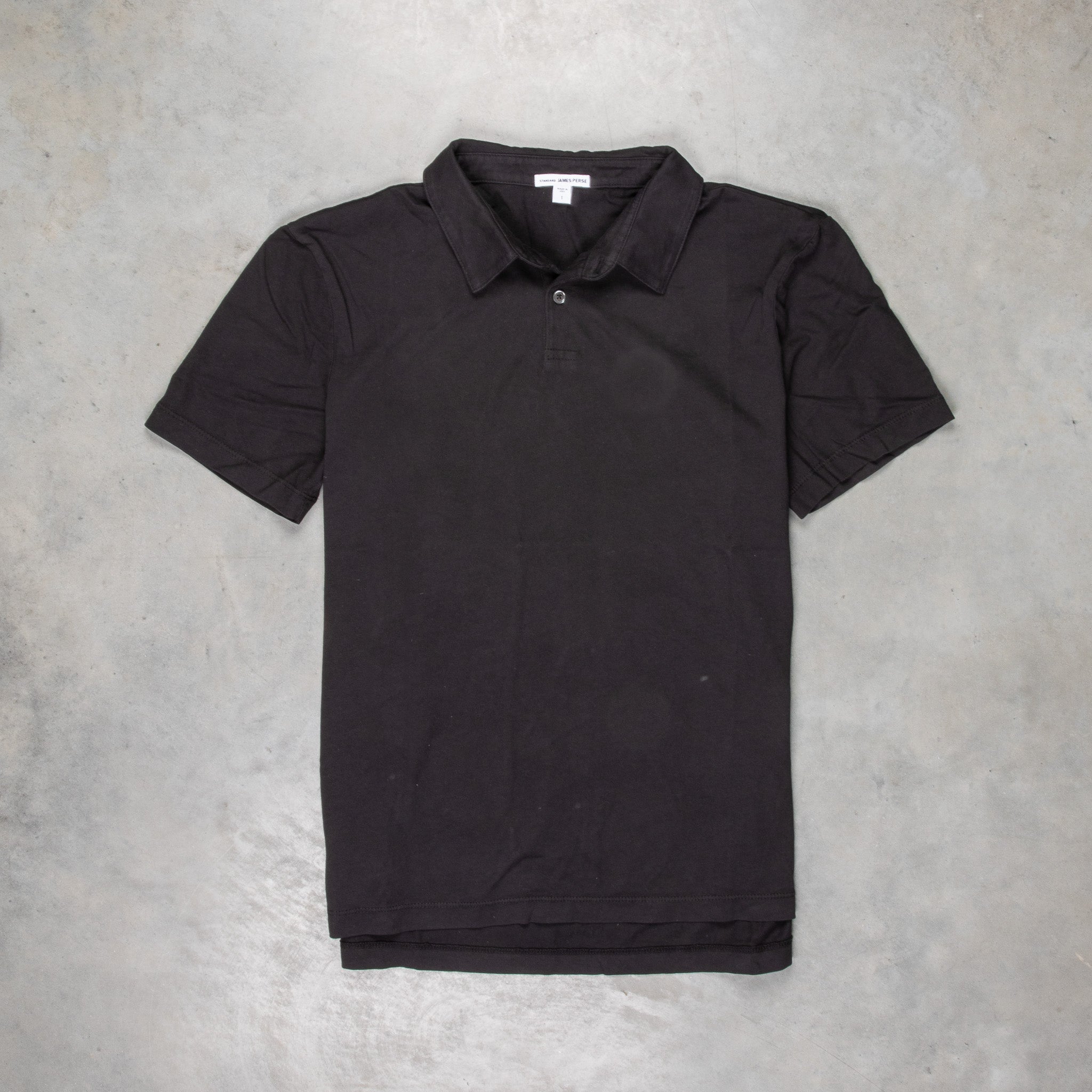 James Perse Revised polo Black – Frans Boone Store