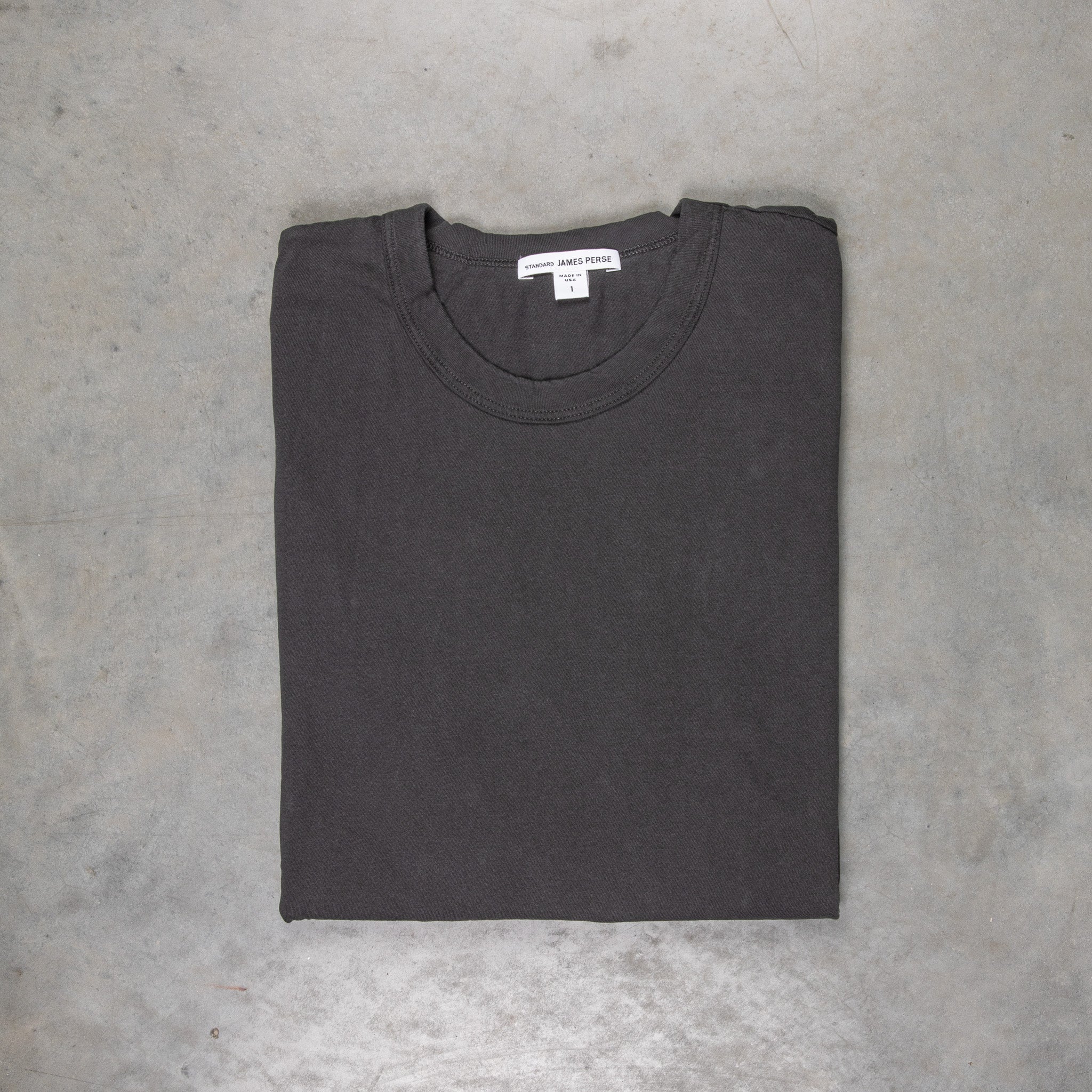 James Perse Crew Neck Tee Carbon